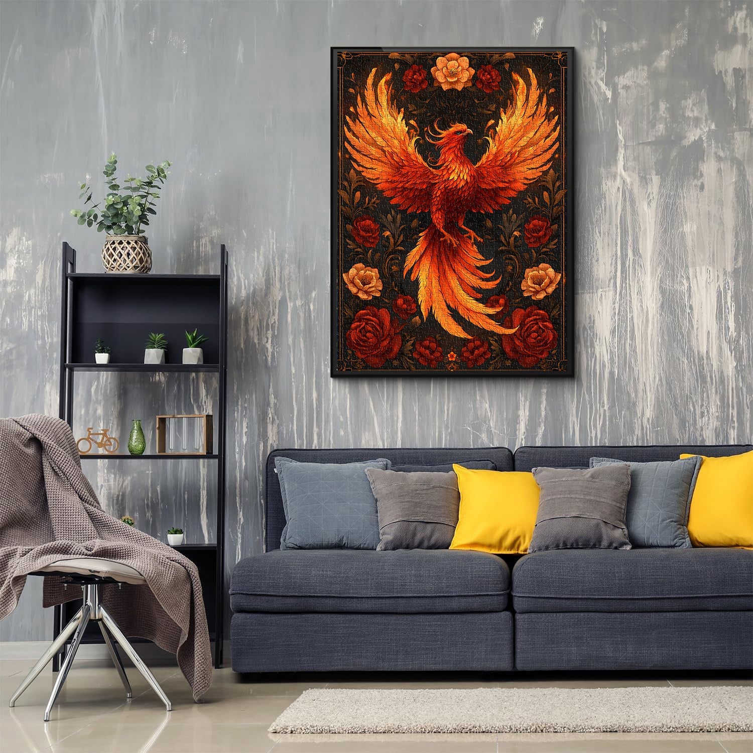 Floral Phoenix Jigsaw Puzzle 1000 Pieces