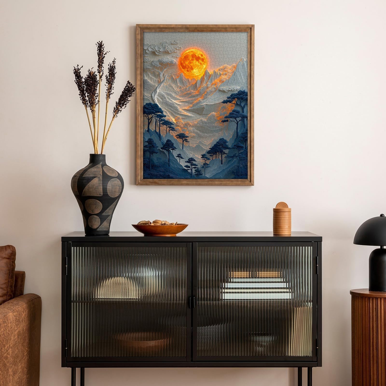 Moonlit Mountains Jigsaw Puzzle 1000 Pieces