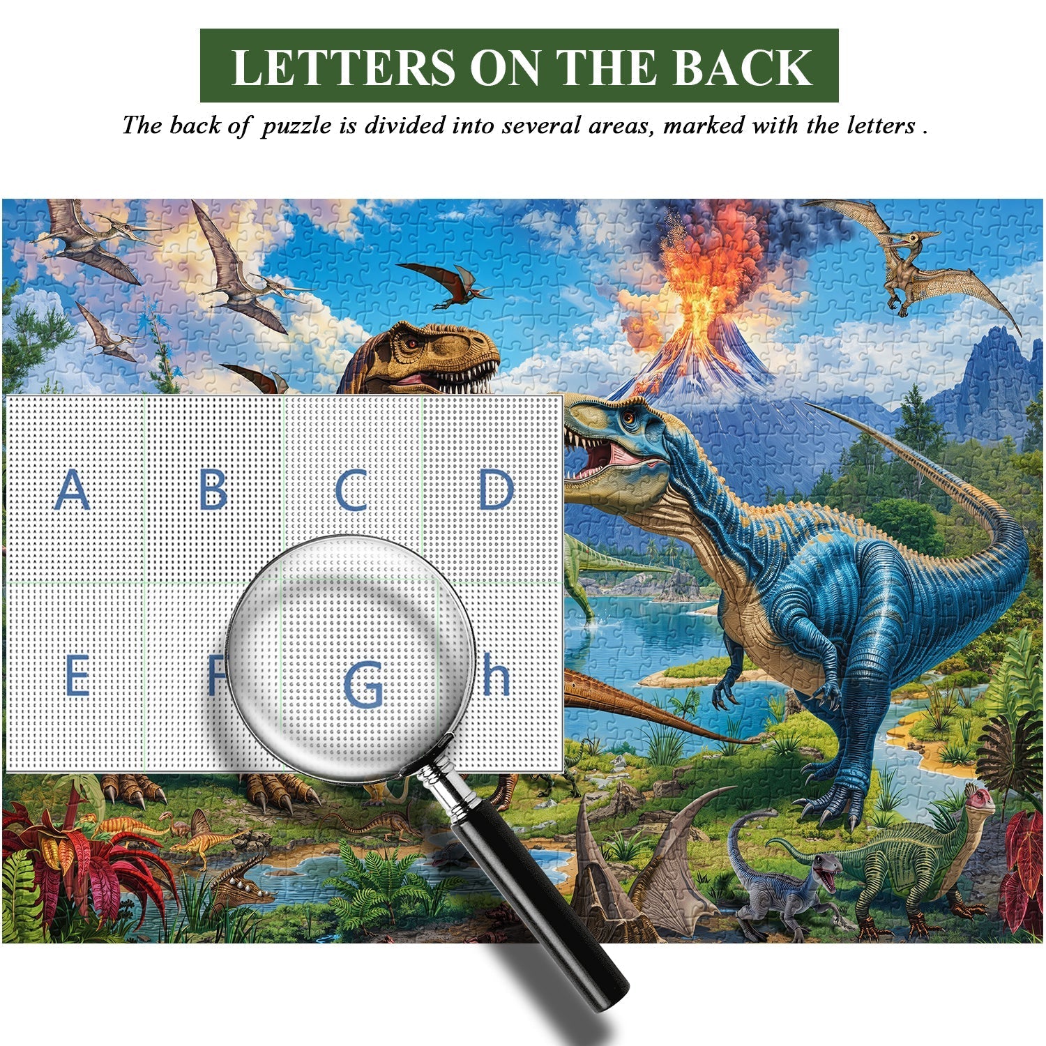 Brüllender Vulkan Puzzle 1000 Teile