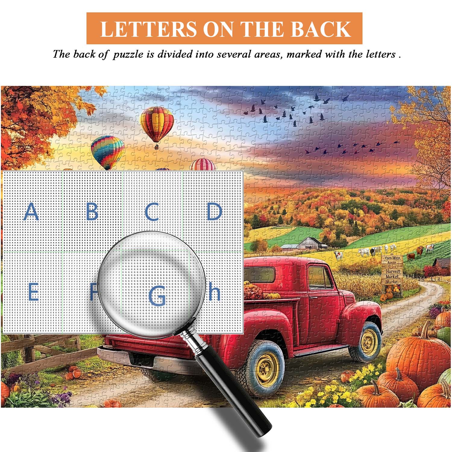 Colorful Fall Harvest Jigsaw Puzzle 1000 Pieces