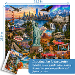 America Landmarks Journey Jigsaw Puzzle 1000 Piece