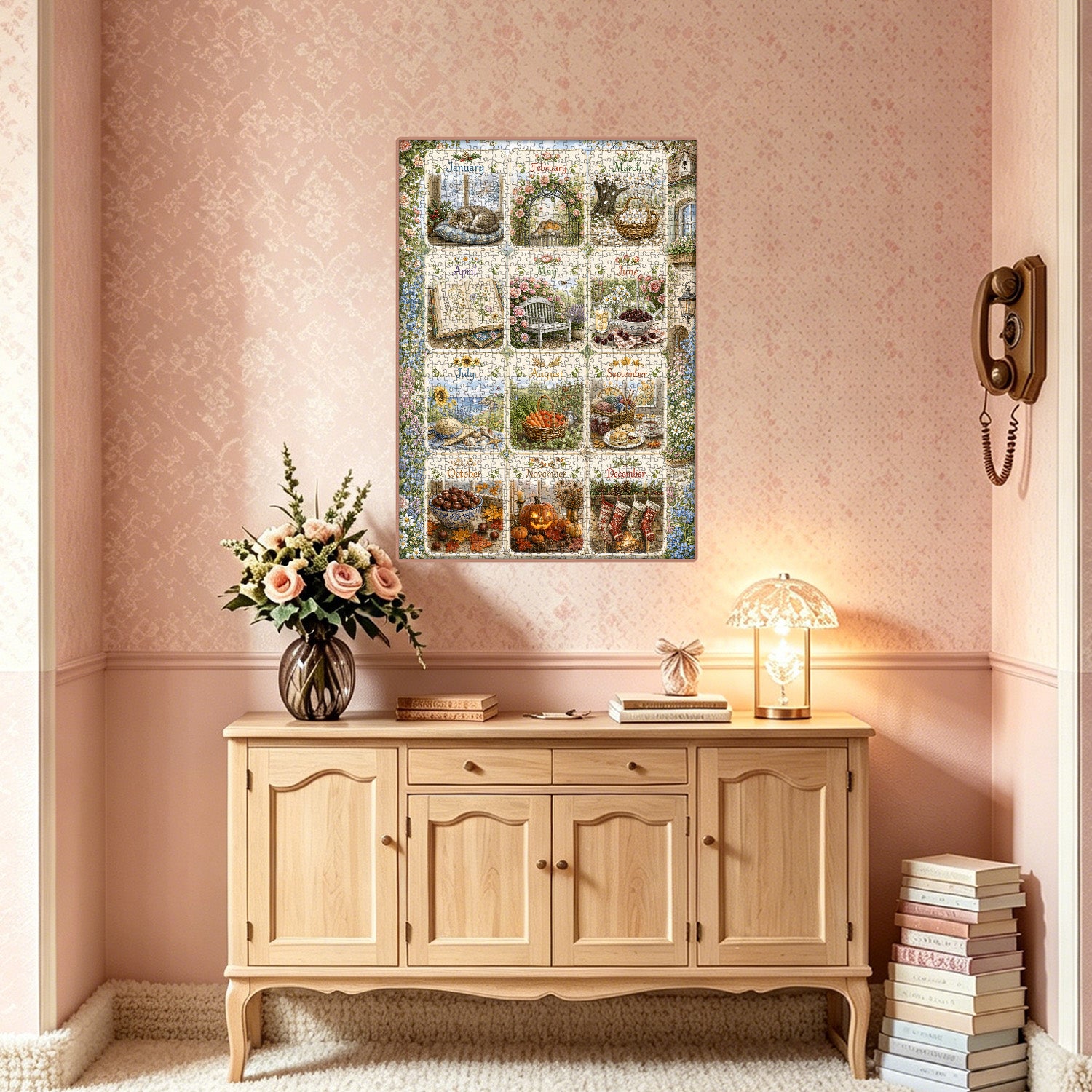Rustic Months Jigsaw Puzzle 1000 Pieces