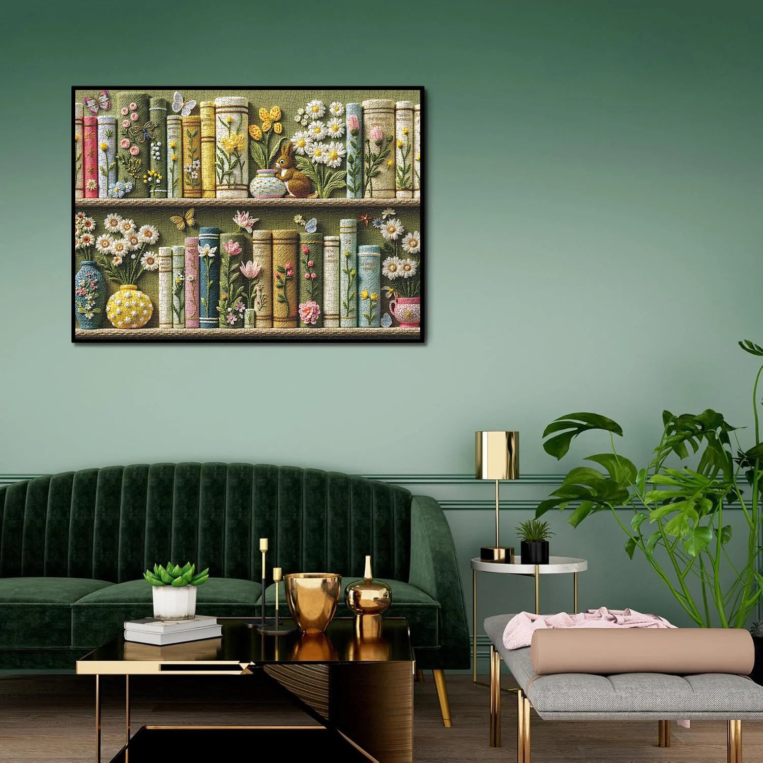 The Bunny's Garden Library Jigsaw Puzzle 1000 Pieces