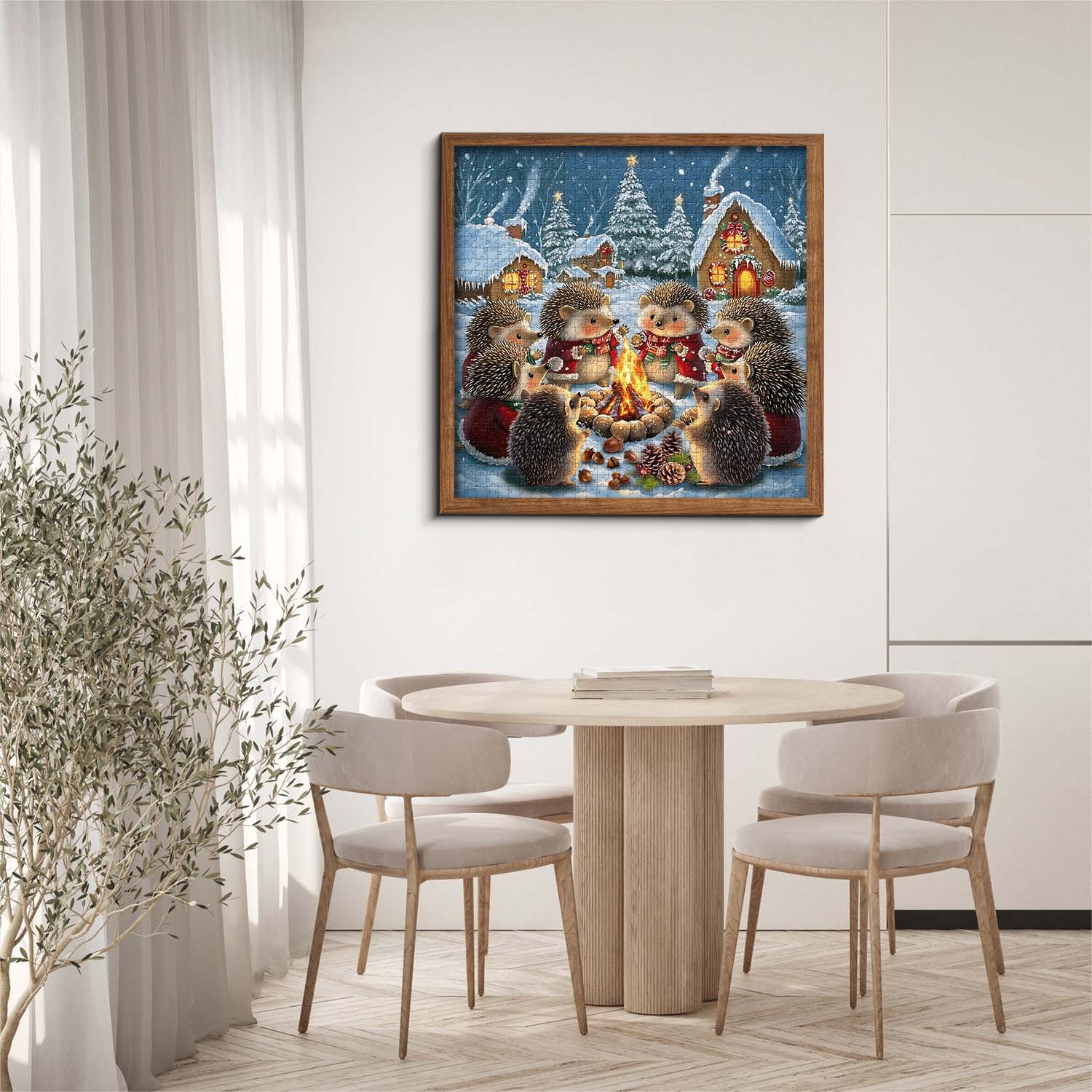 Hedgehog Village Christmas Eve Jigsaw Puzzle 1000 Pieces