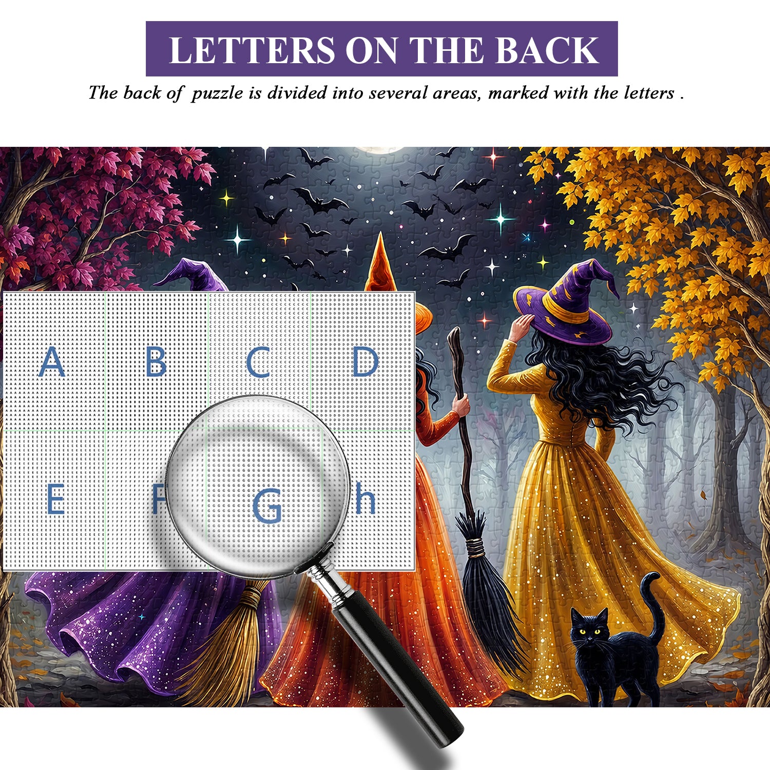 Moonlit Witch Forest Jigsaw Puzzle 1000 Piece