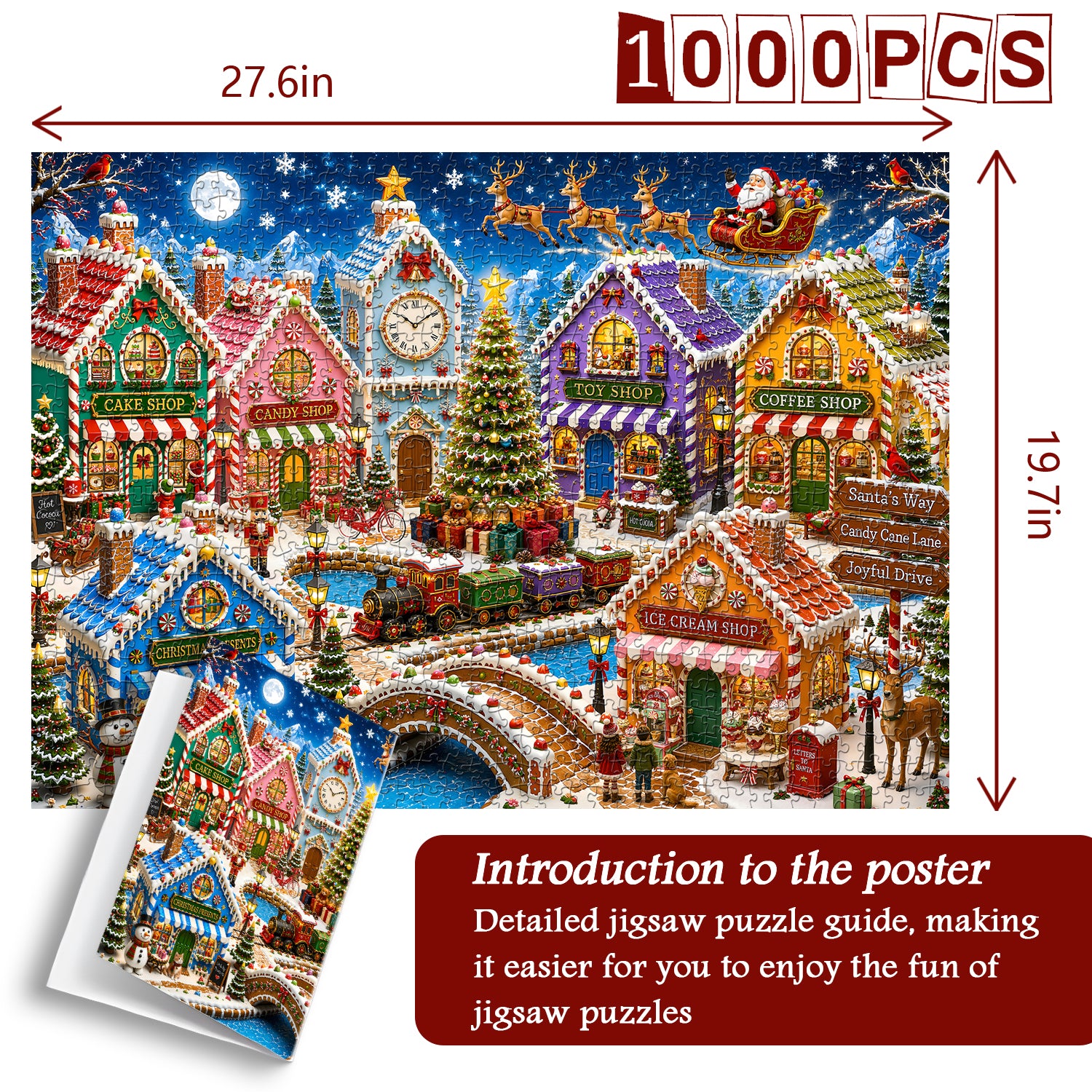 Gingerbread Town Jigsaw Puzzle 1000 Piece