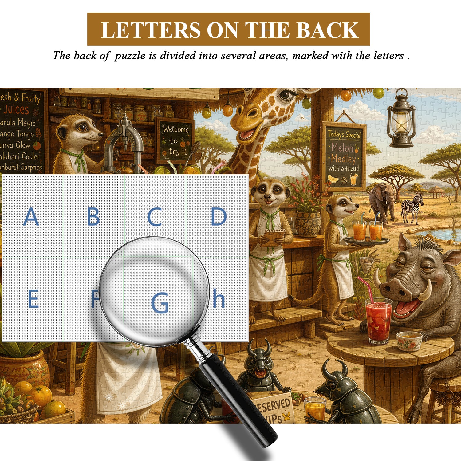 Meerkat Café Jigsaw Puzzle 1000 Pieces