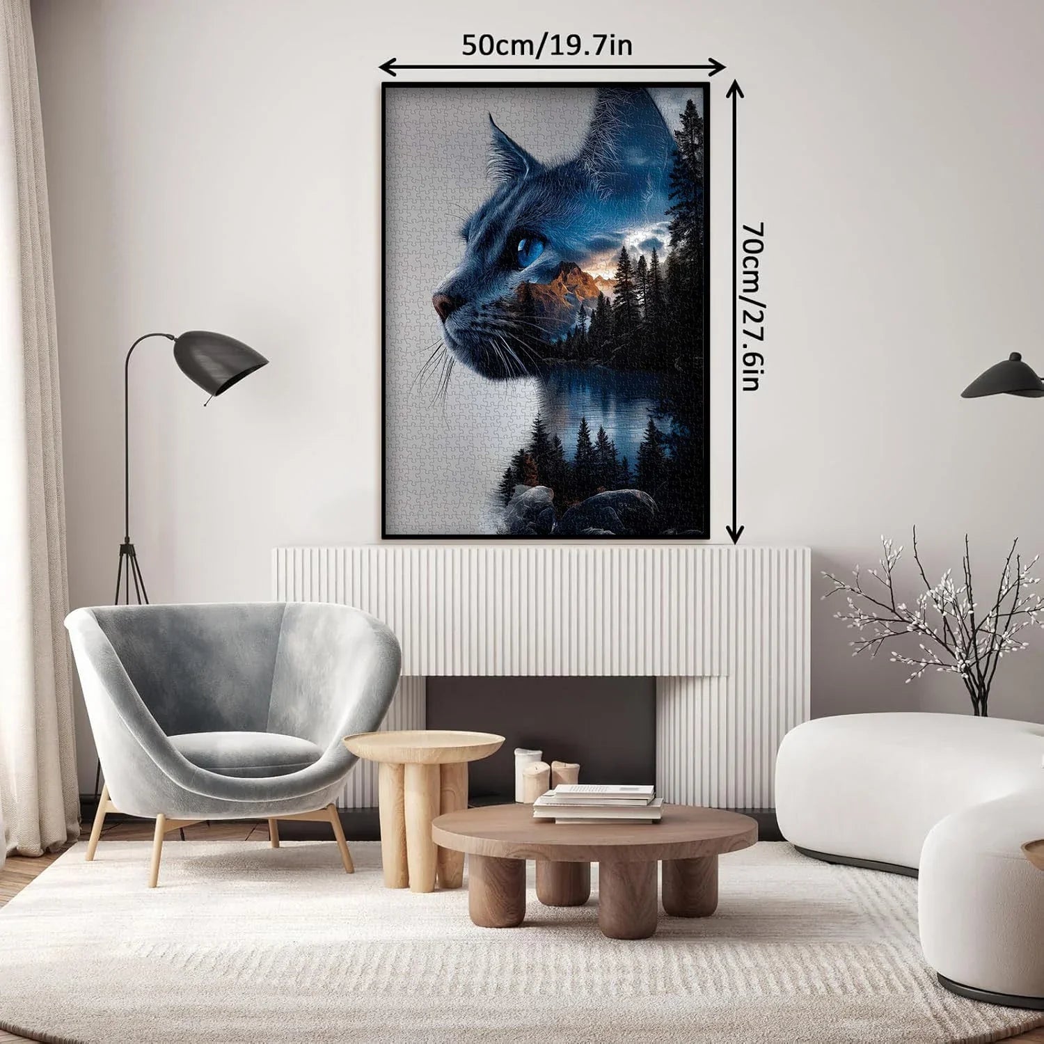 Mystic Forest Cat Jigsaw Puzzle 1000 Pieces