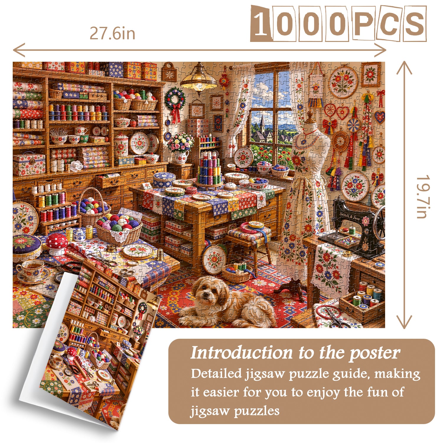 Sweet Stitch Haven Jigsaw Puzzle 1000 Piece