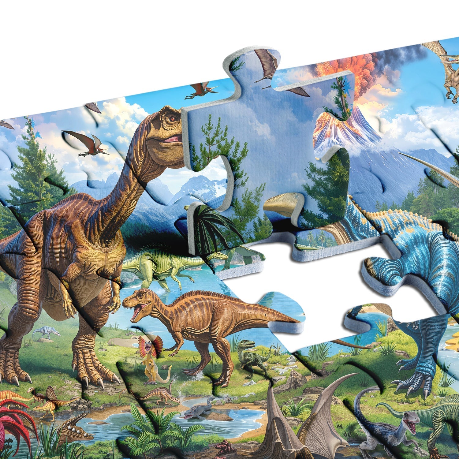 Brüllender Vulkan Puzzle 1000 Teile