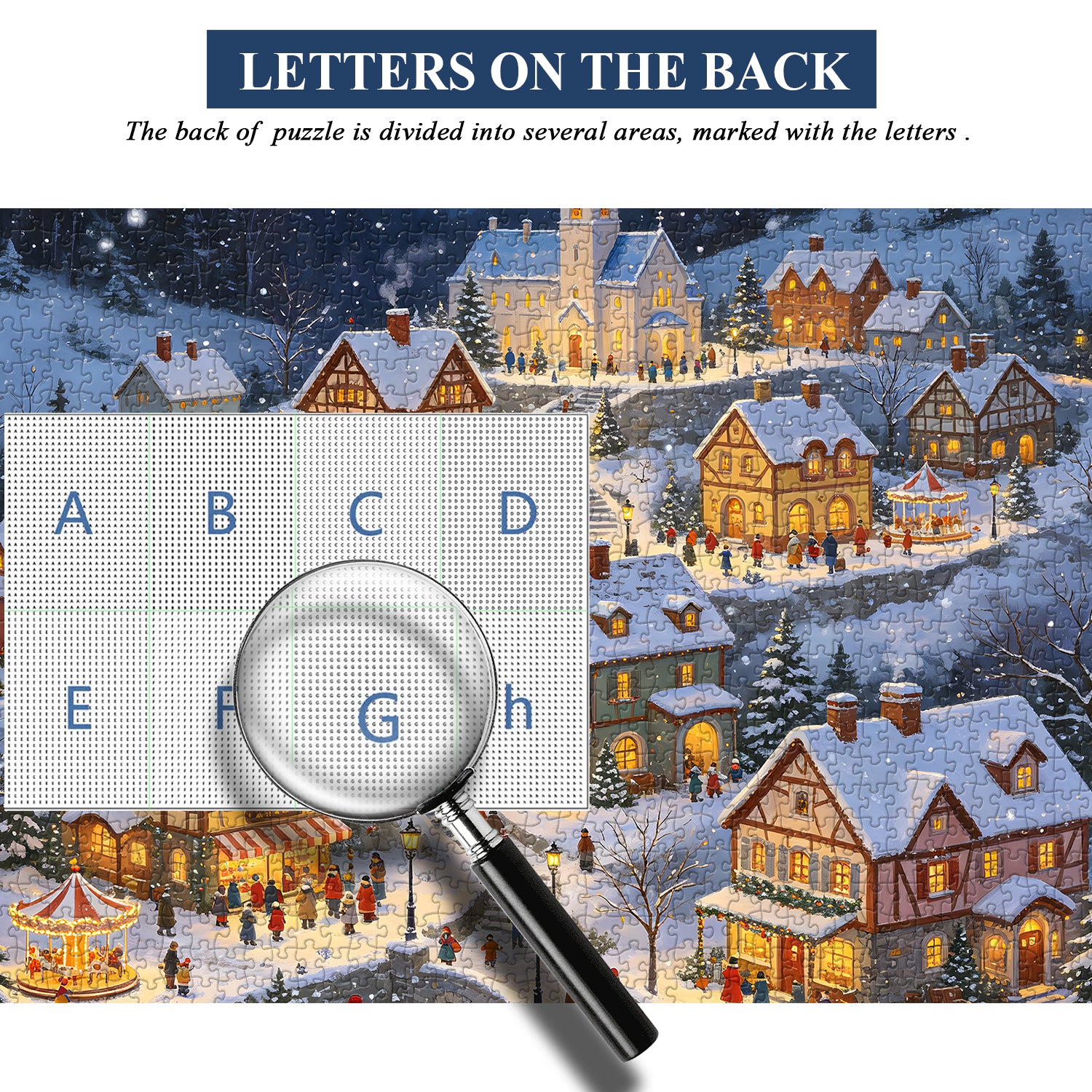 Christmas Snowy Village Jigsaw Puzzle 1000 Piece
