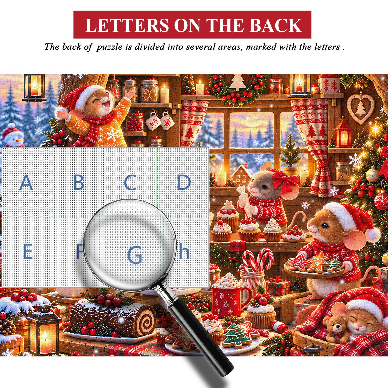 Christmas Mouse Bakery Jigsaw Puzzle 1000 Piece