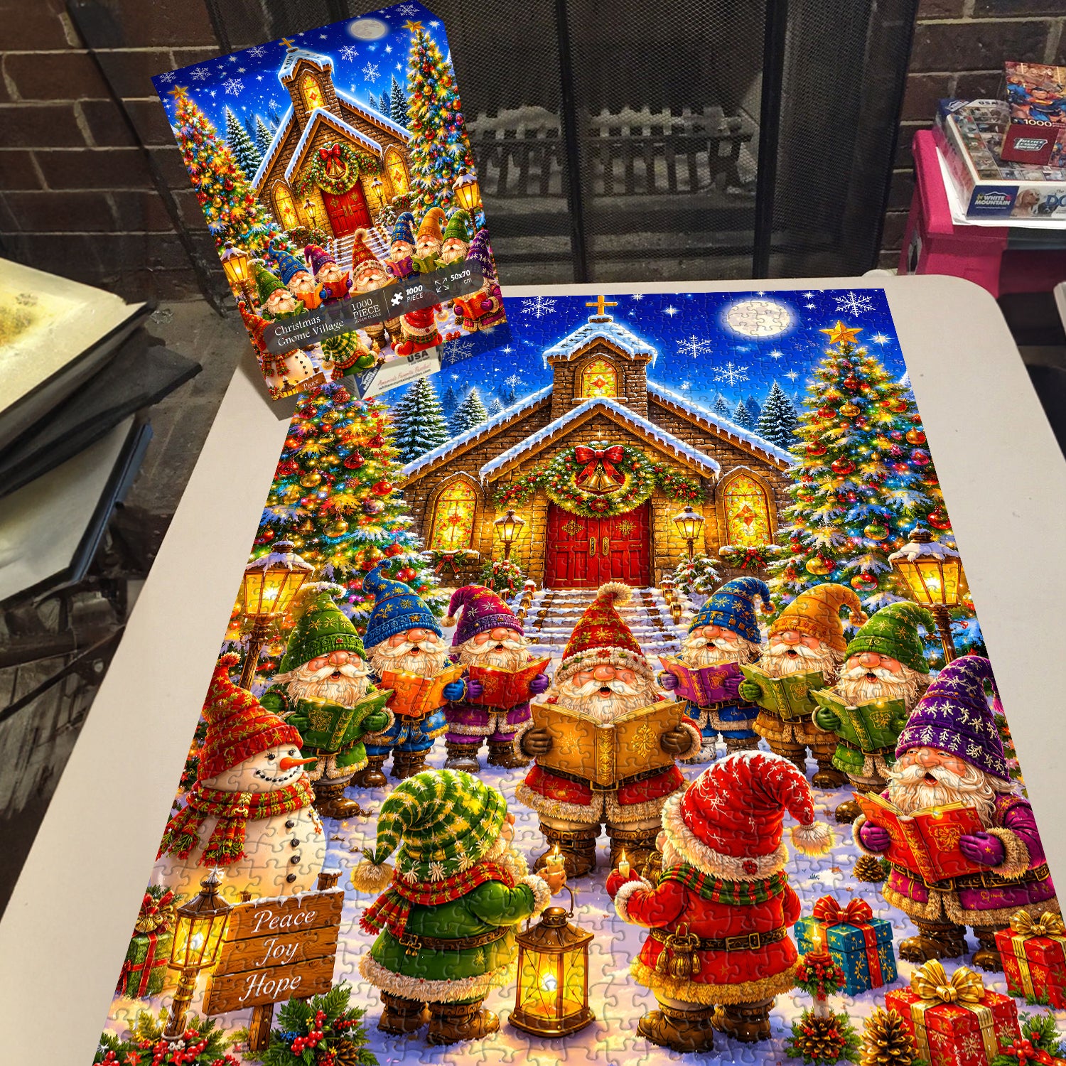 Christmas Gnome Village Jigsaw Puzzle 1000 Piece