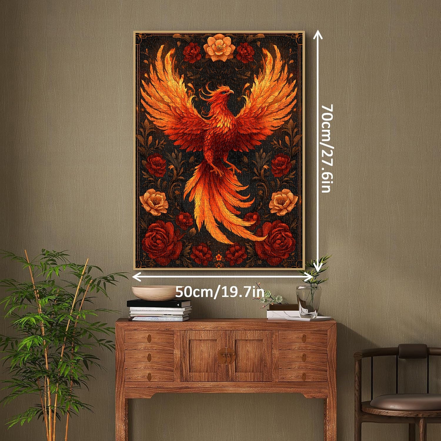 Floral Phoenix Jigsaw Puzzle 1000 Pieces