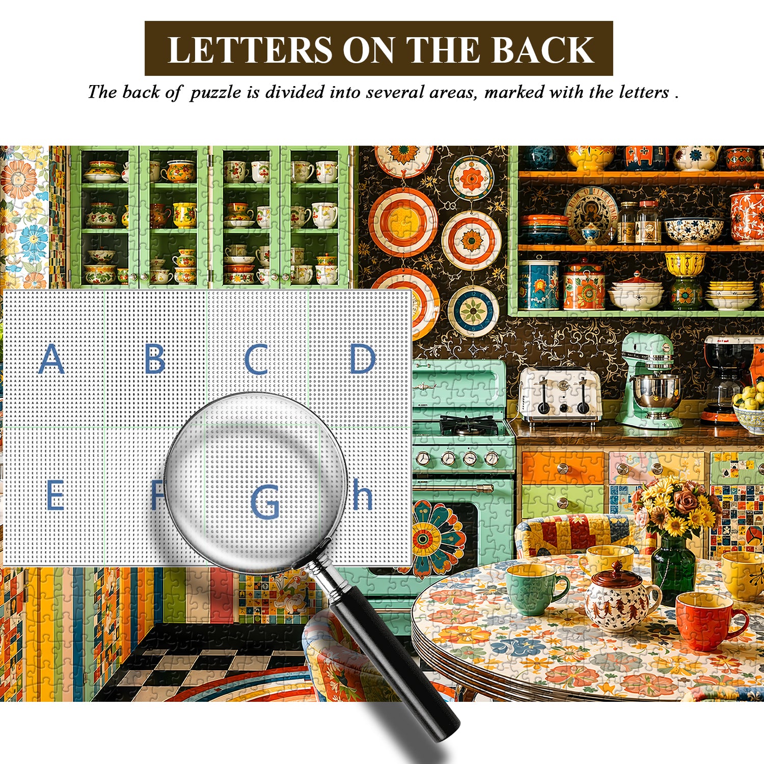 Mid-Century Color Kitchen Jigsaw Puzzle 1000 Piece