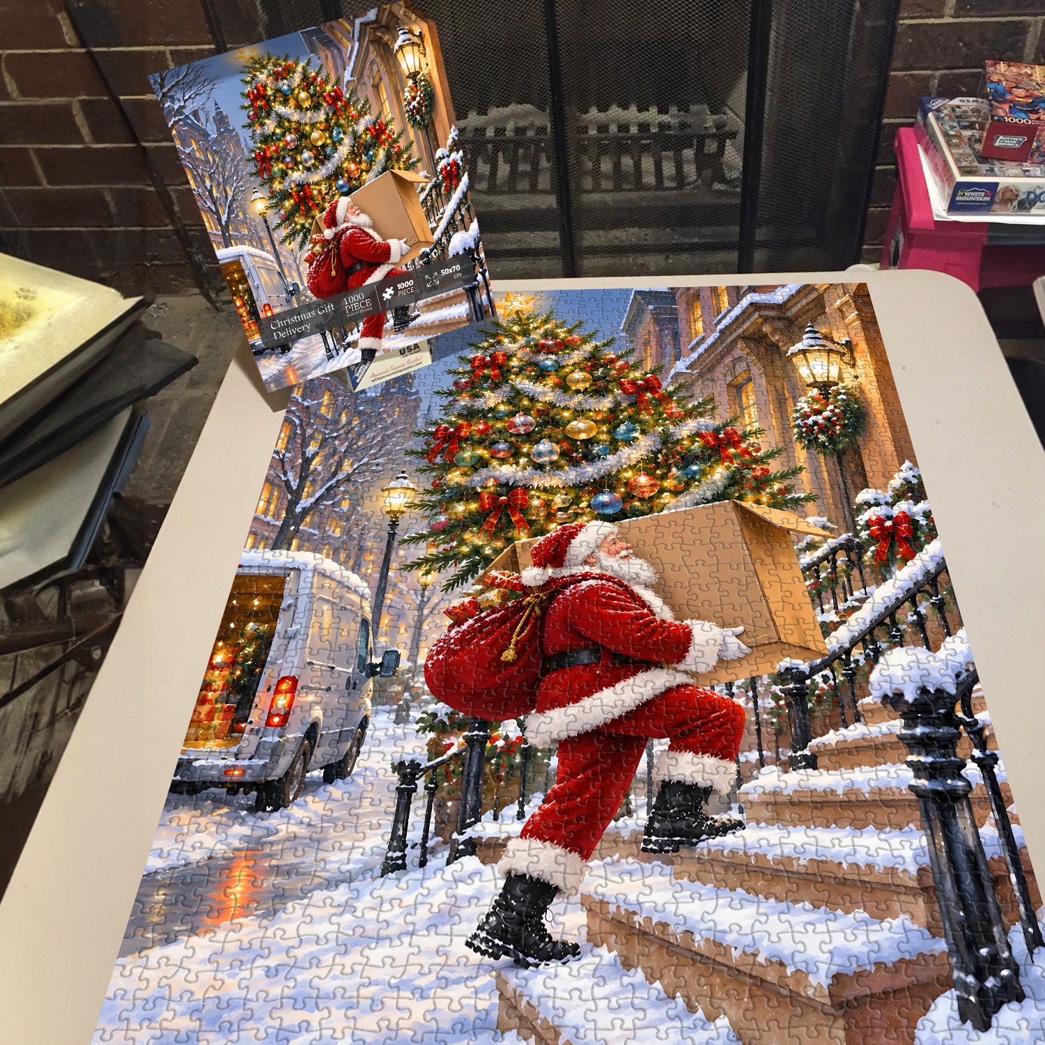 ️Christmas Gift Delivery Jigsaw Puzzle 1000 Pieces