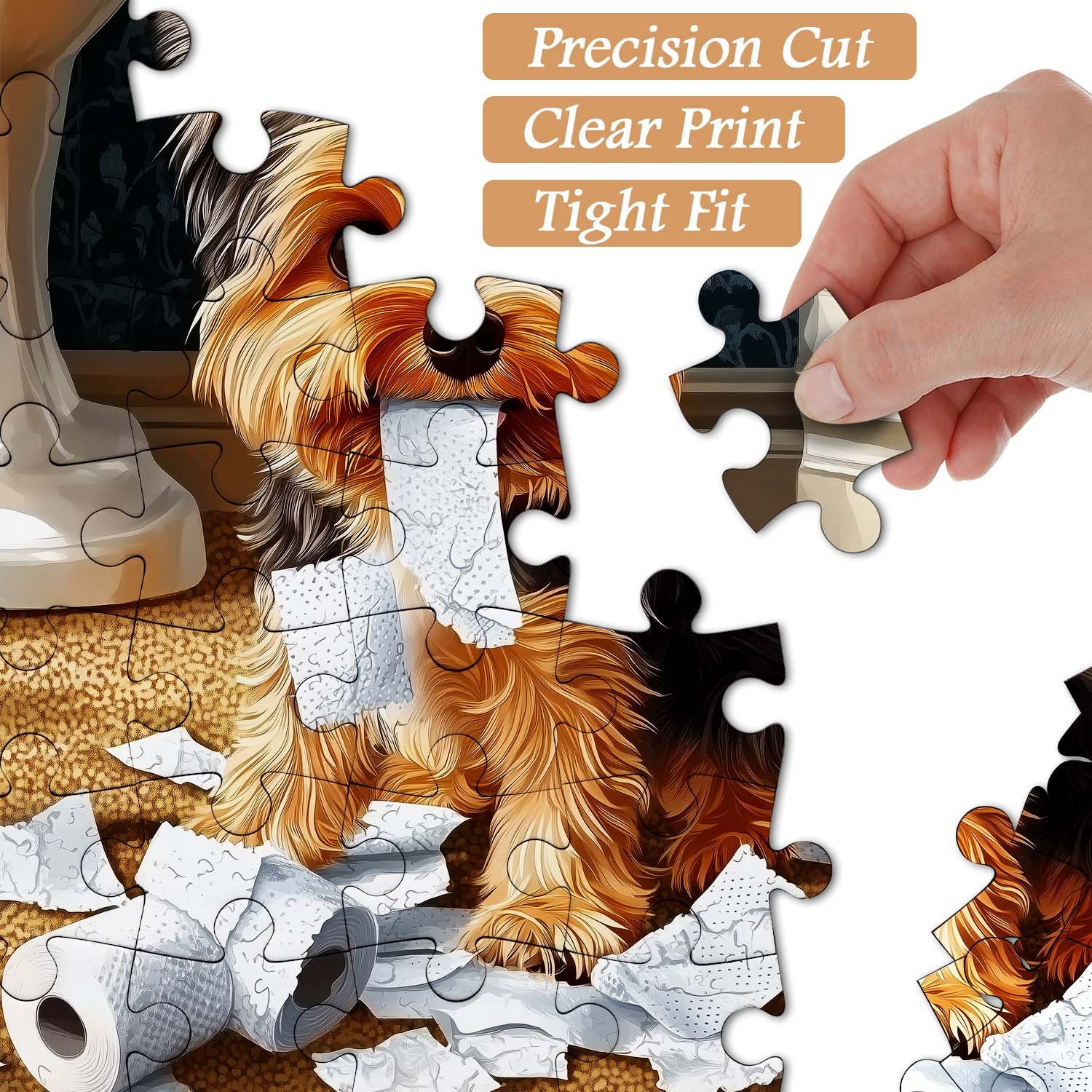 Mischief Maker Yorkie Jigsaw Puzzle 1000 Pieces