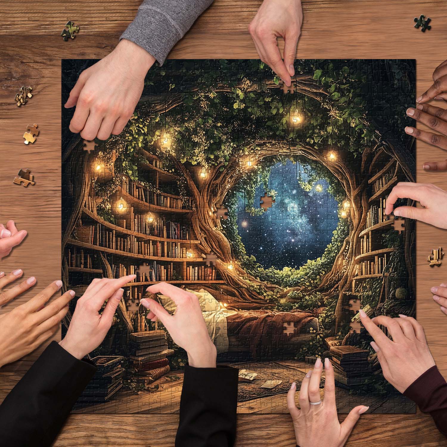 Treehouse Library Jigsaw Puzzle 1000 Pieces