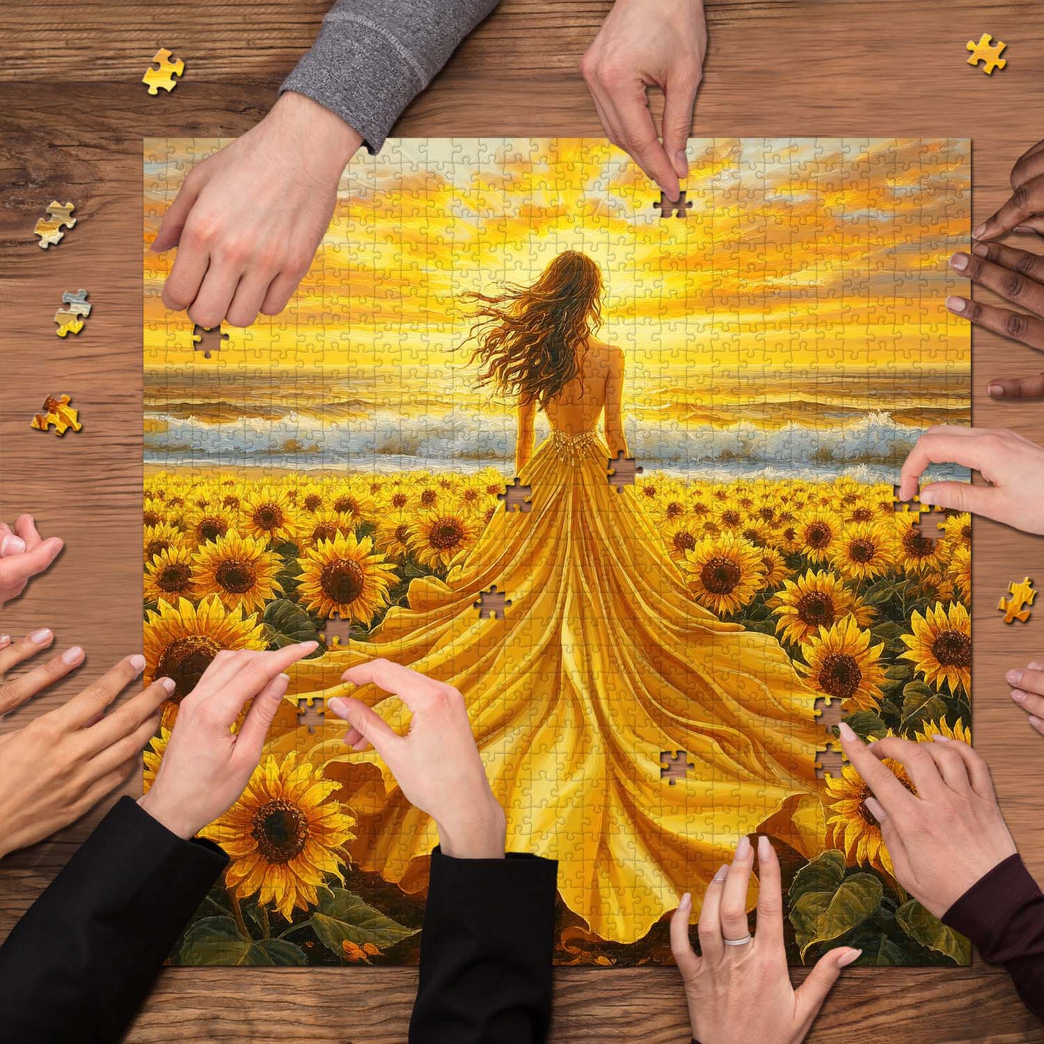 Sunflower Seascape Jigsaw Puzzle 1000 Pieces