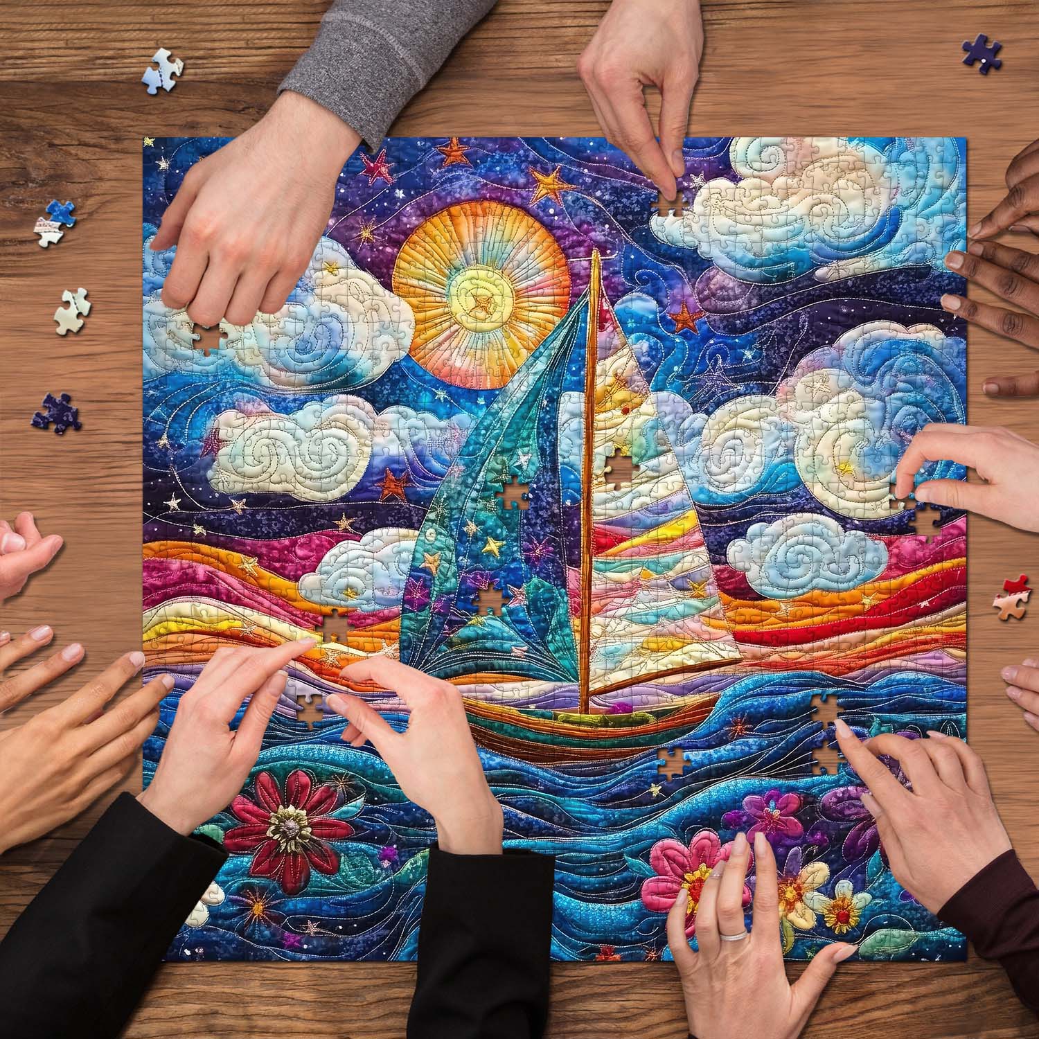 Sailboat Serenade Jigsaw Puzzle 1000 Pieces