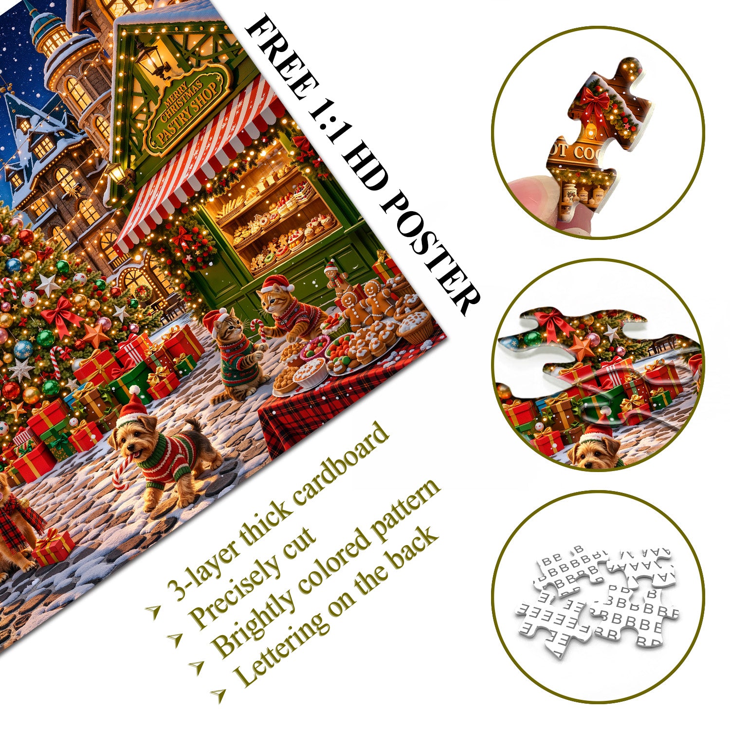 Snowy Bazaar Jigsaw Puzzle 1000 Piece