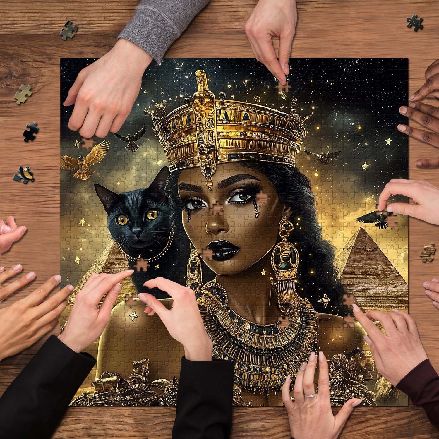 Mystical Feline Majesty Jigsaw Puzzle 1000 Pieces