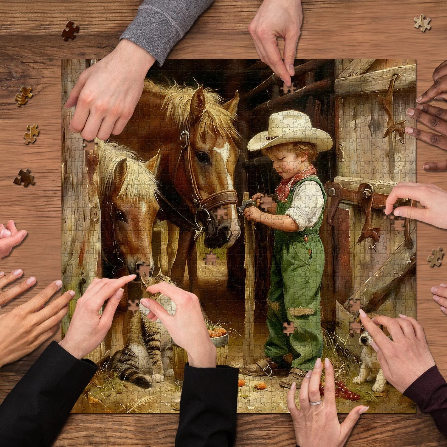 Childlike Pasture Life Jigsaw Puzzle 1000 Pieces
