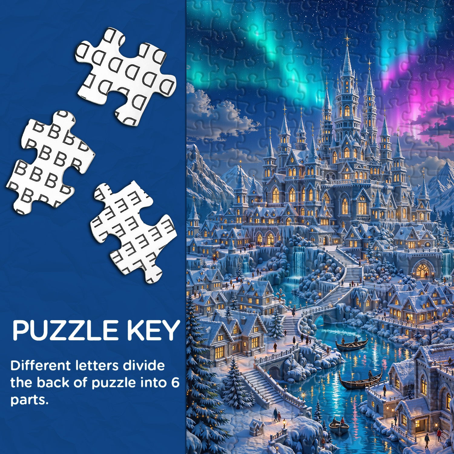 Aurora Fortress Jigsaw Puzzle 1000 Pieces