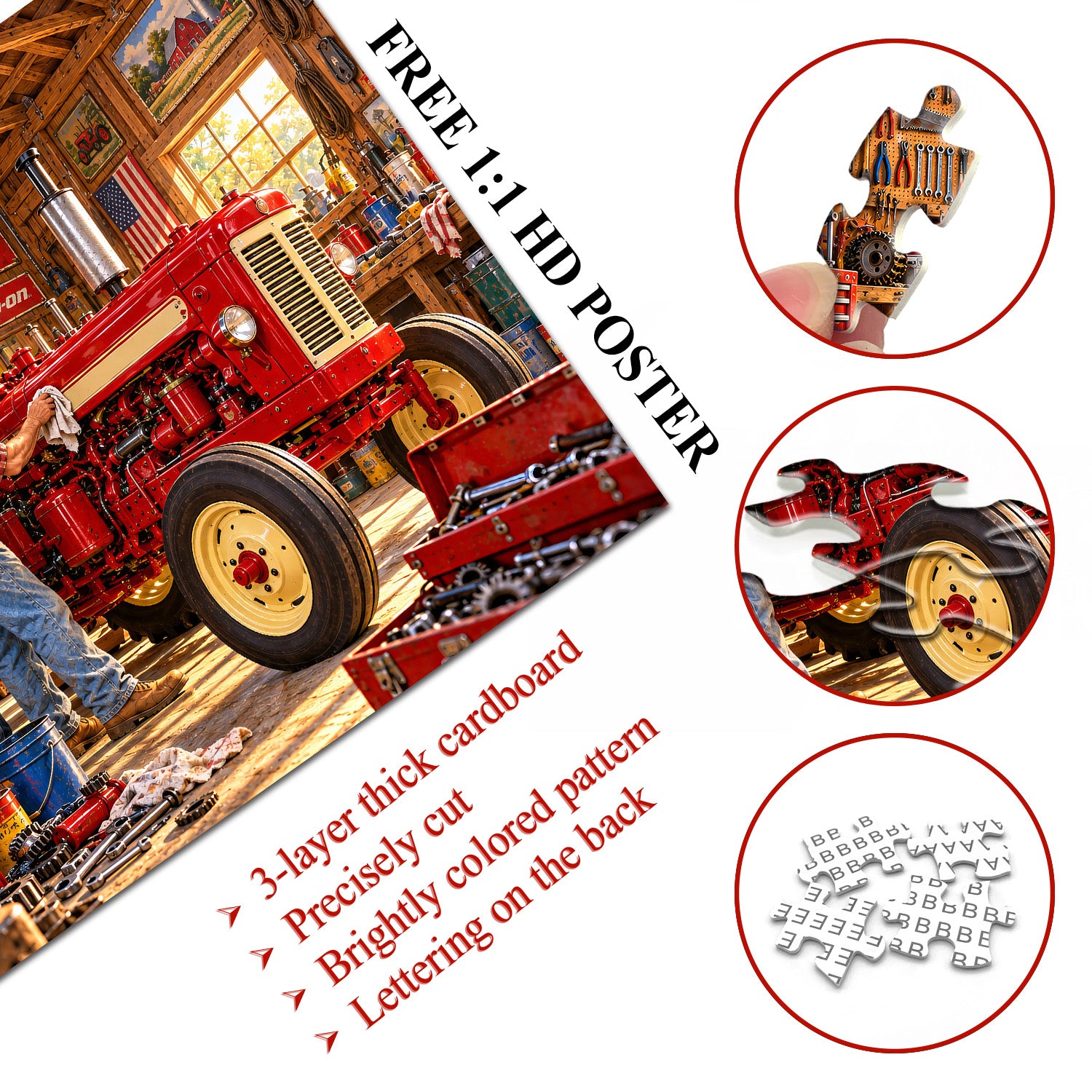 Tractor Repair Barn igsaw Puzzle 1000 Pieces