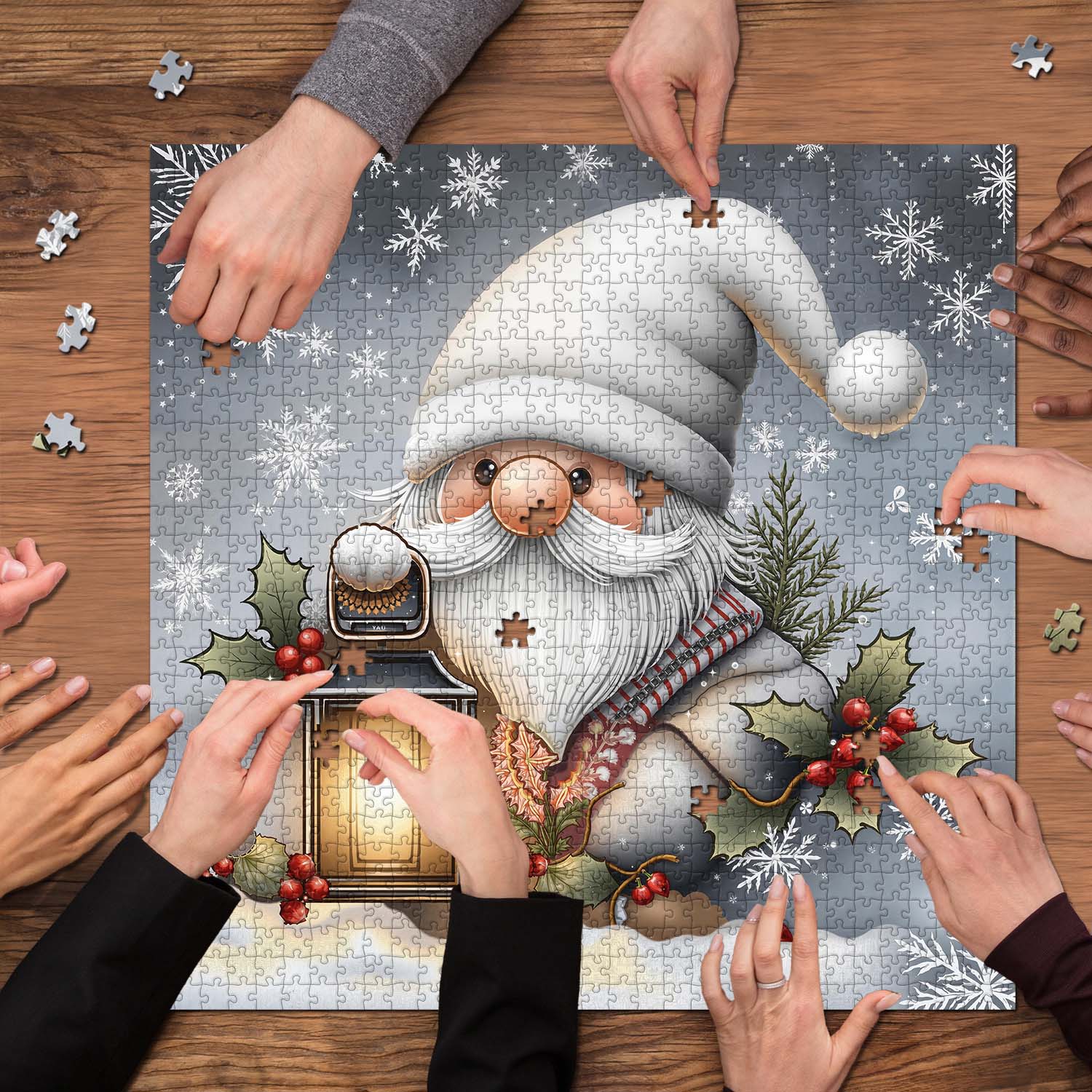 Winter Gnome Jigsaw Puzzle 1000 Pieces