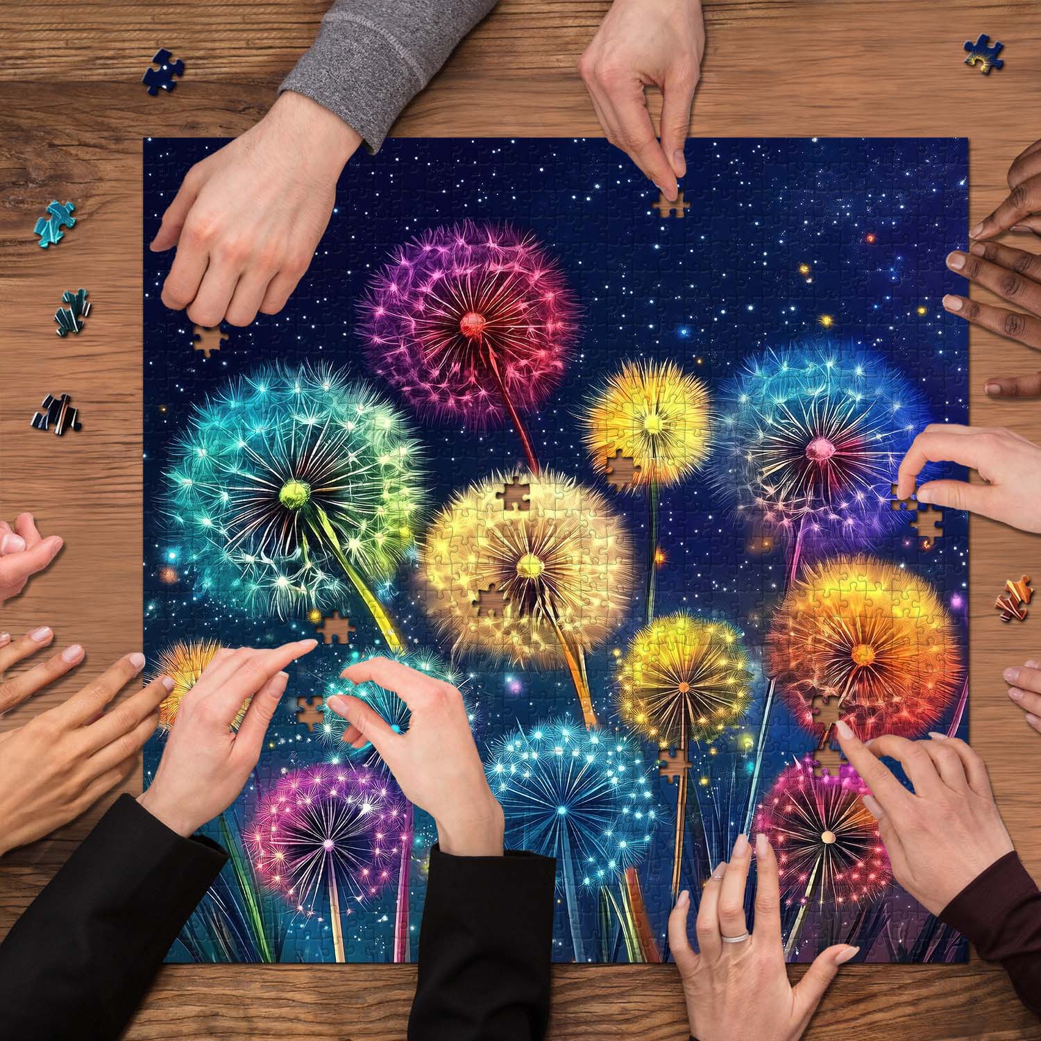 Glowing Dandelion Jigsaw Puzzle 1000 Pieces