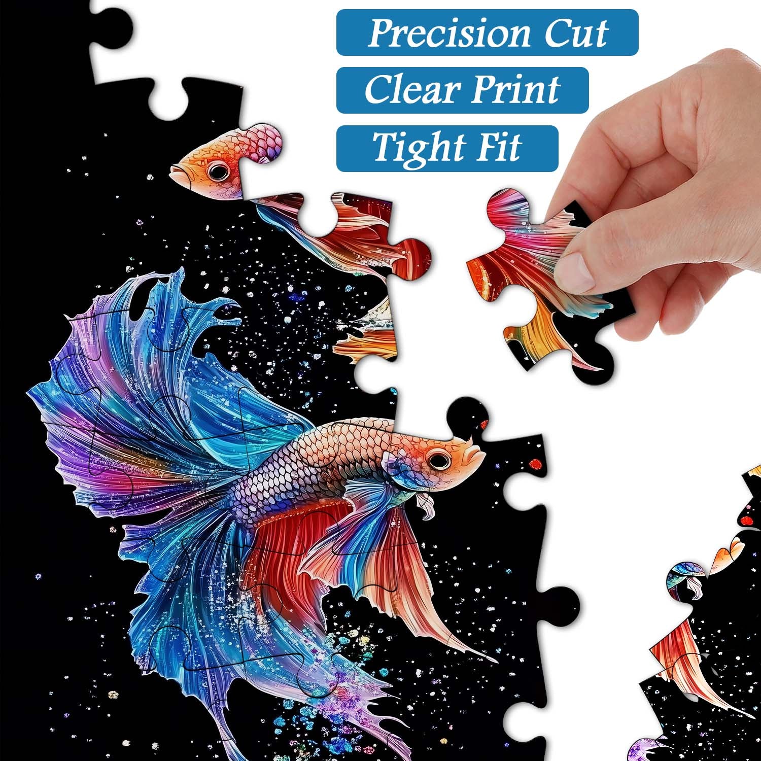 Radiant Watercolor Betta Jigsaw Puzzle 1000 Pieces