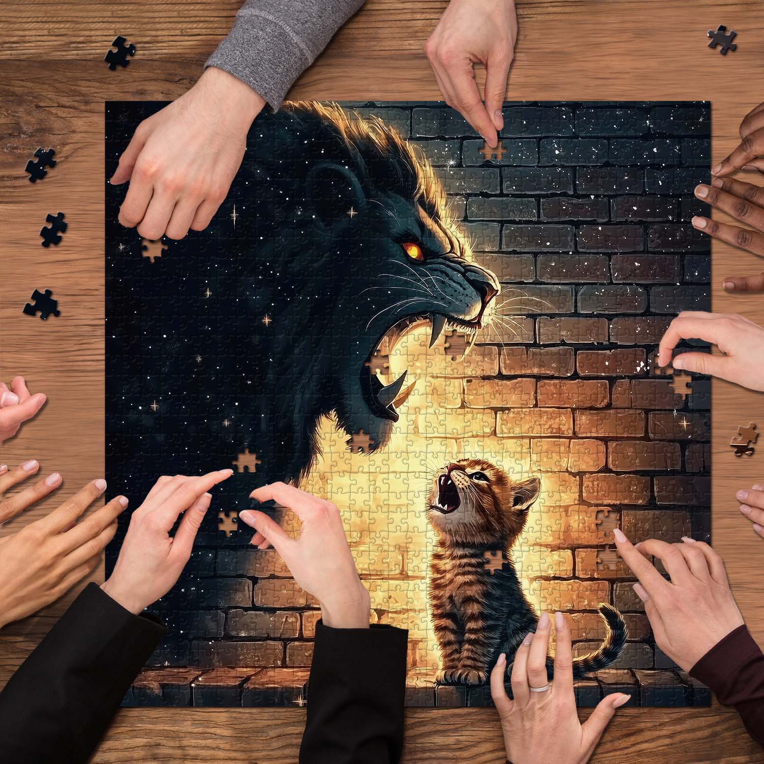 Kitten's Courage Jigsaw Puzzle 1000 Pieces