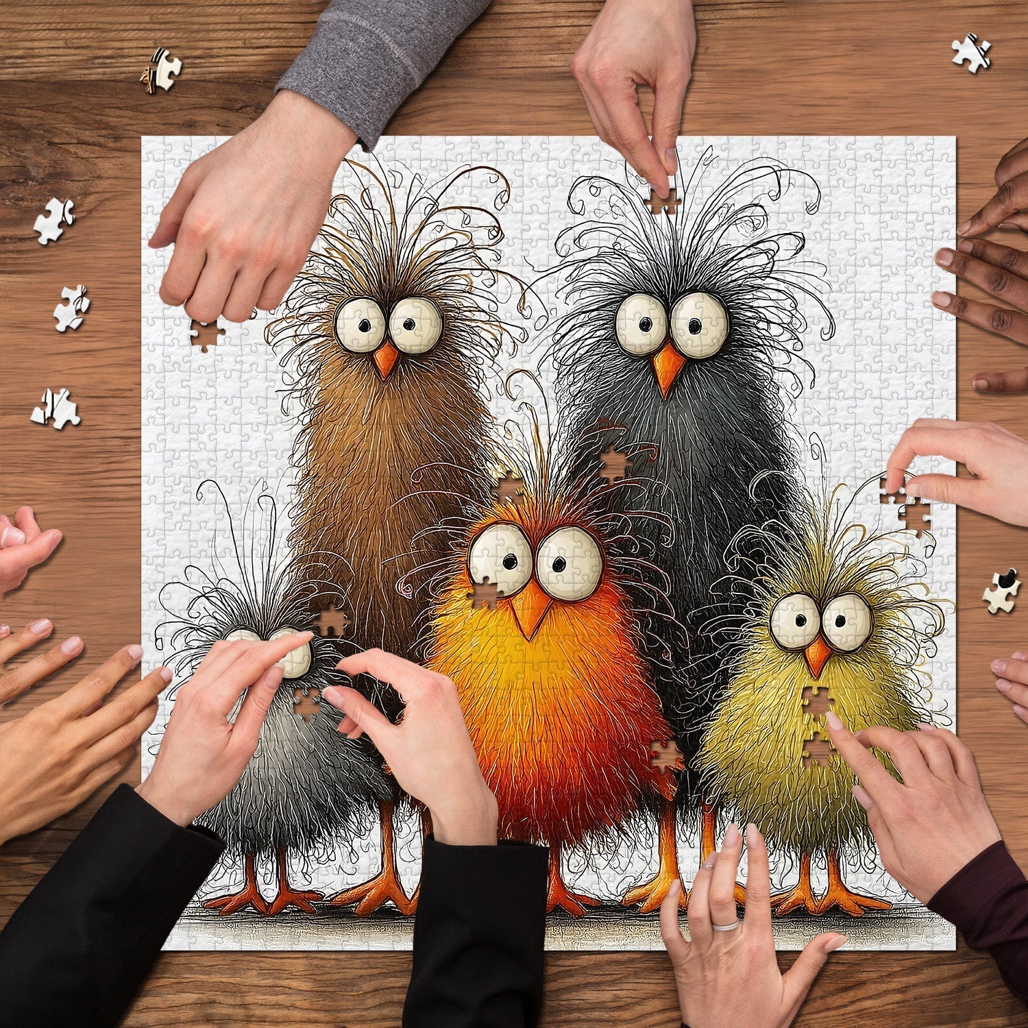 Abstract Chicken Jigsaw Puzzle 1000 Pieces