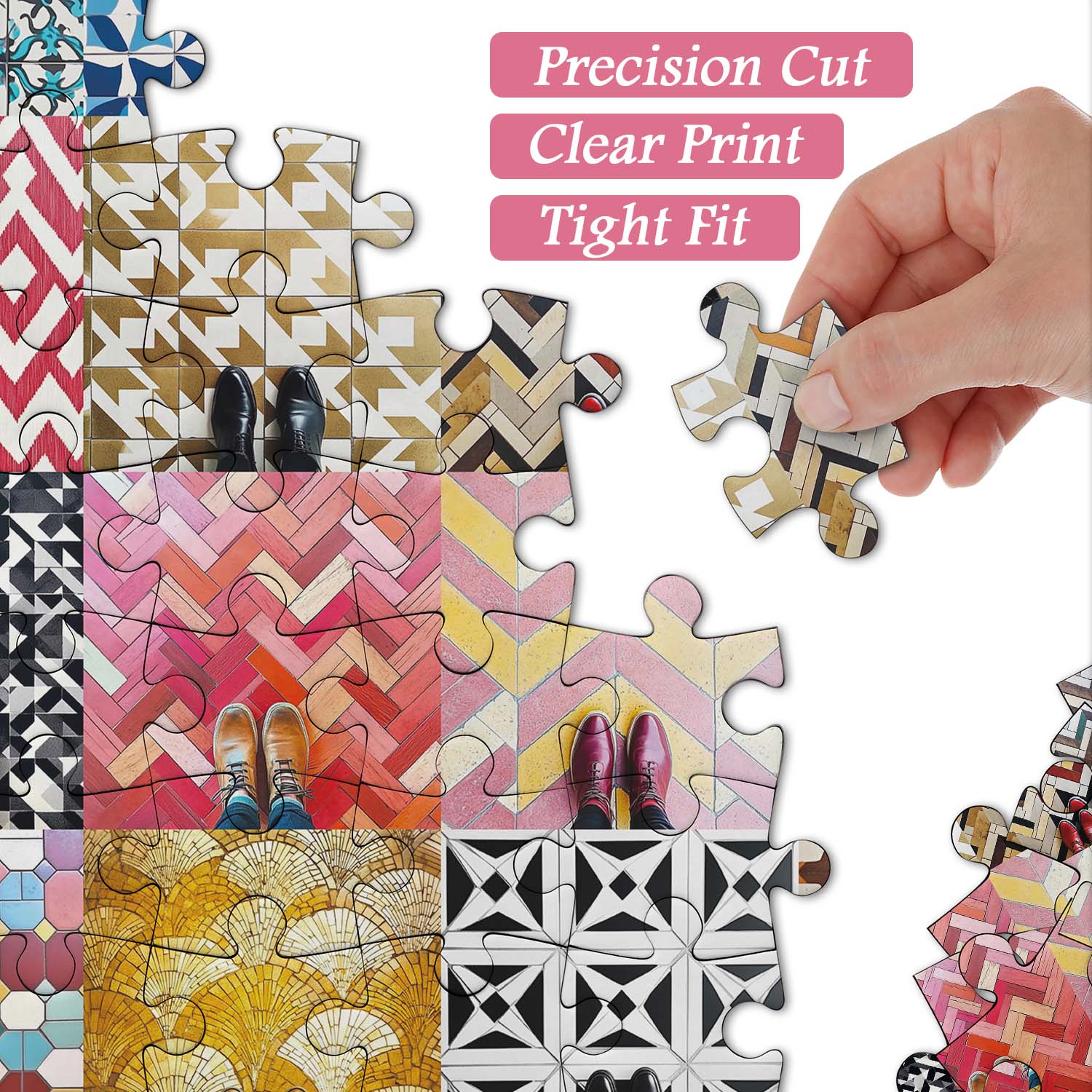 Shoe & Tile Symphony Jigsaw Puzzle 1000 Pieces