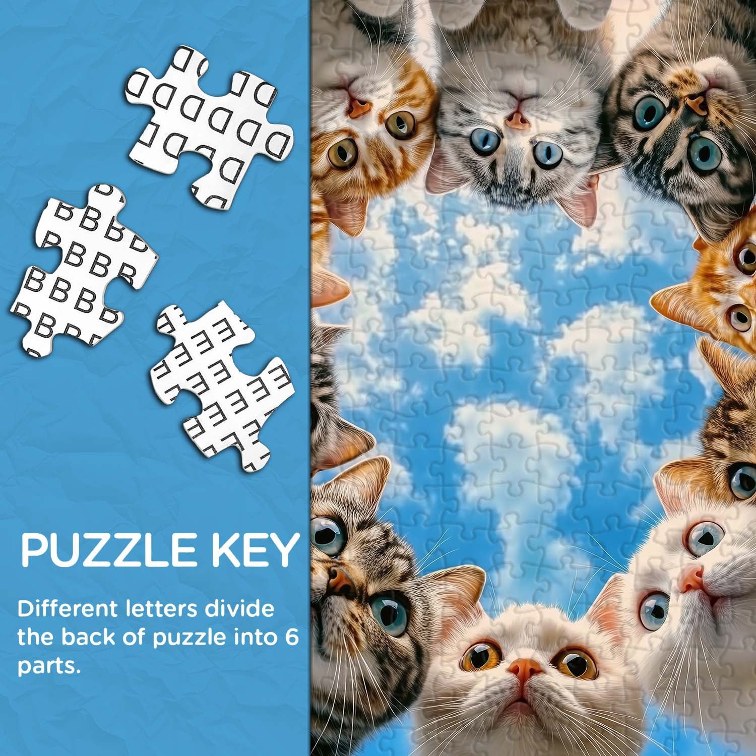 Cat Cat Watching Jigsaw Puzzle 1000 Pieces