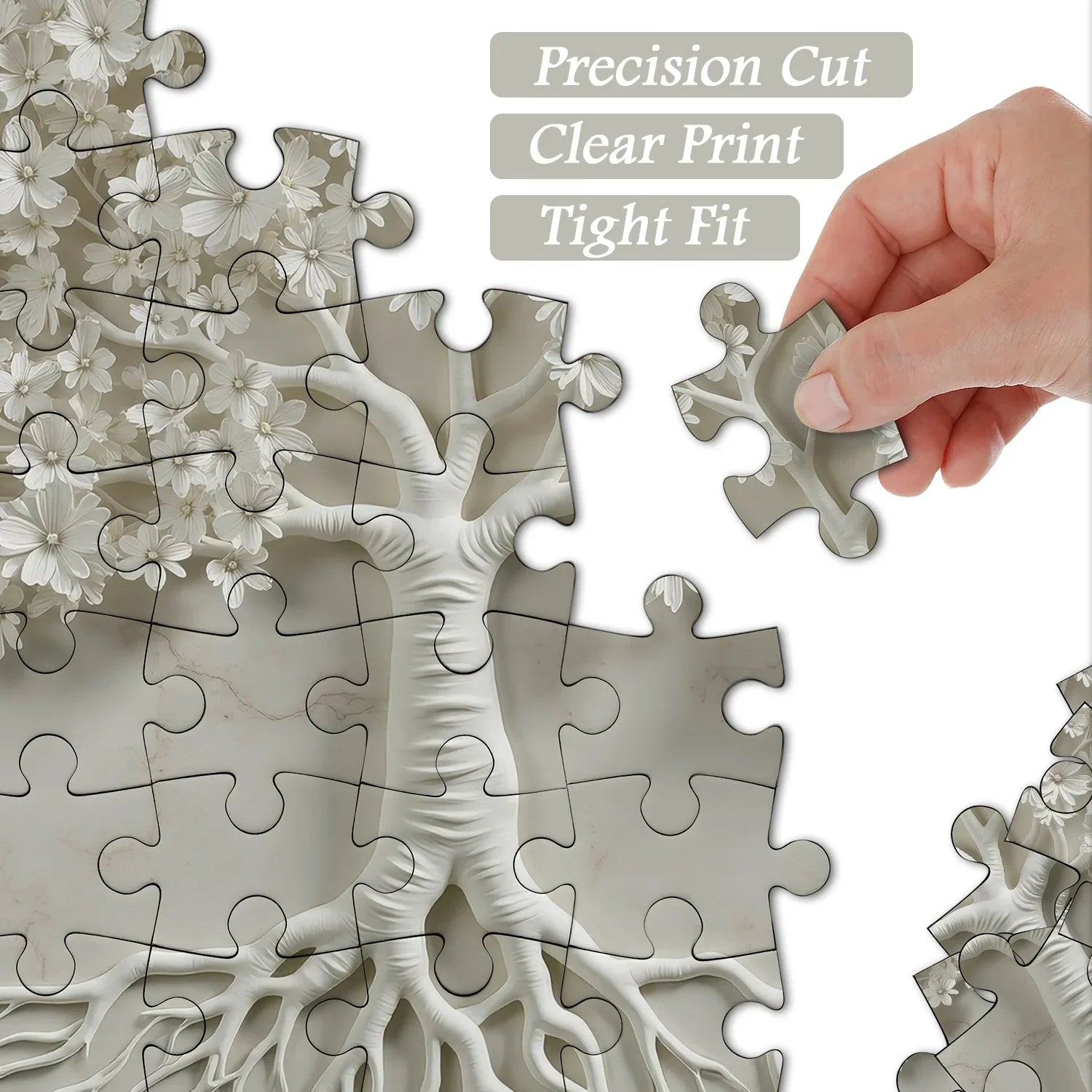 Tree Of Whiteness Jigsaw Puzzle 1000 Pieces