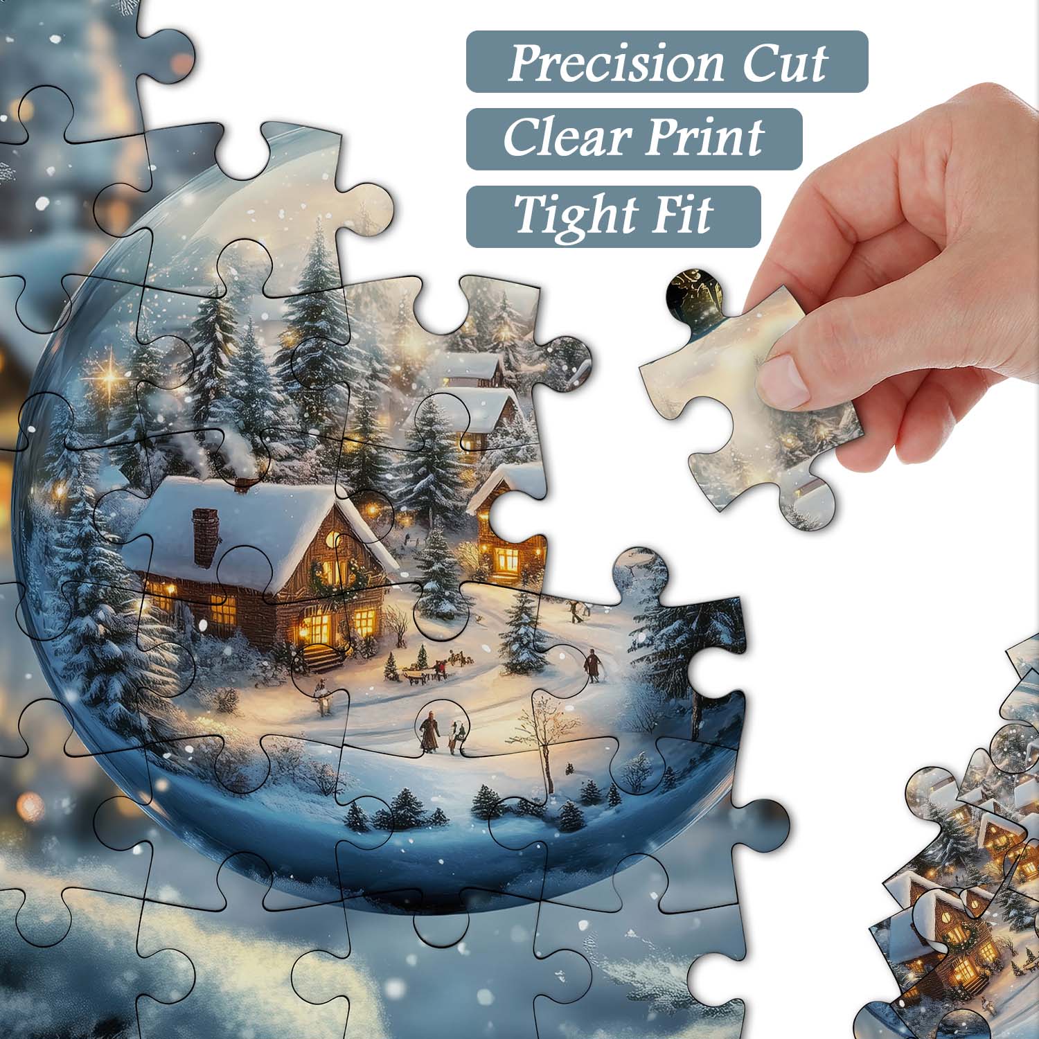 Sparkle Snow Globe Jigsaw Puzzle 1000 Pieces