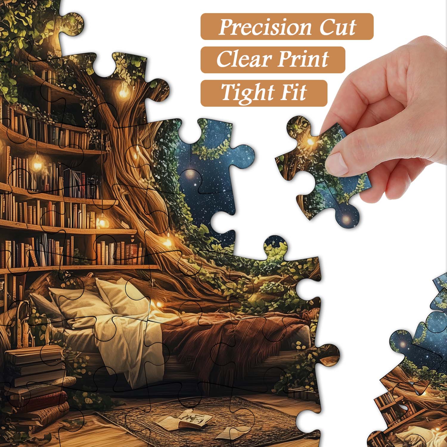 Treehouse Library Jigsaw Puzzle 1000 Pieces
