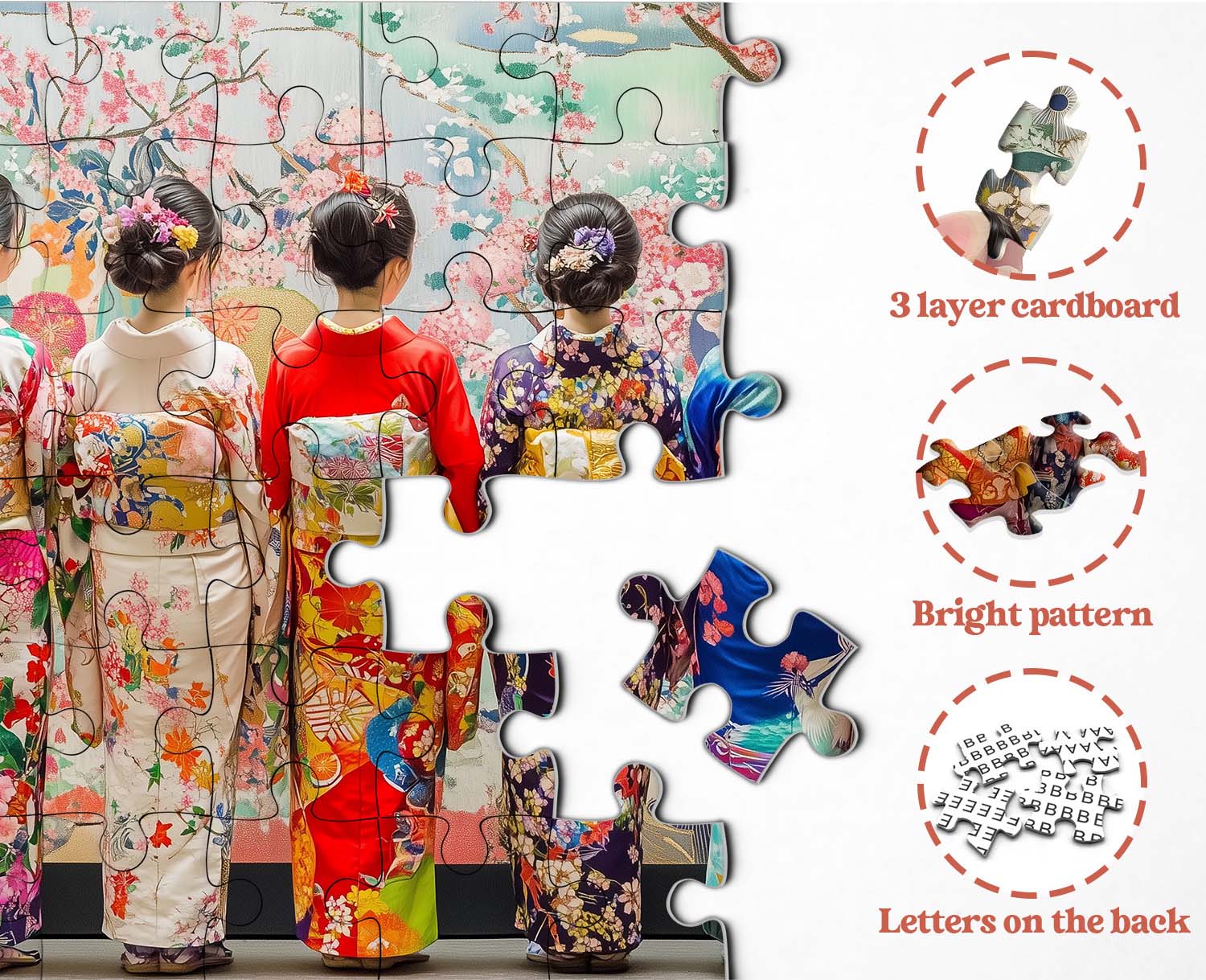 Elegant Kimono Jigsaw Puzzle 1000 Pieces