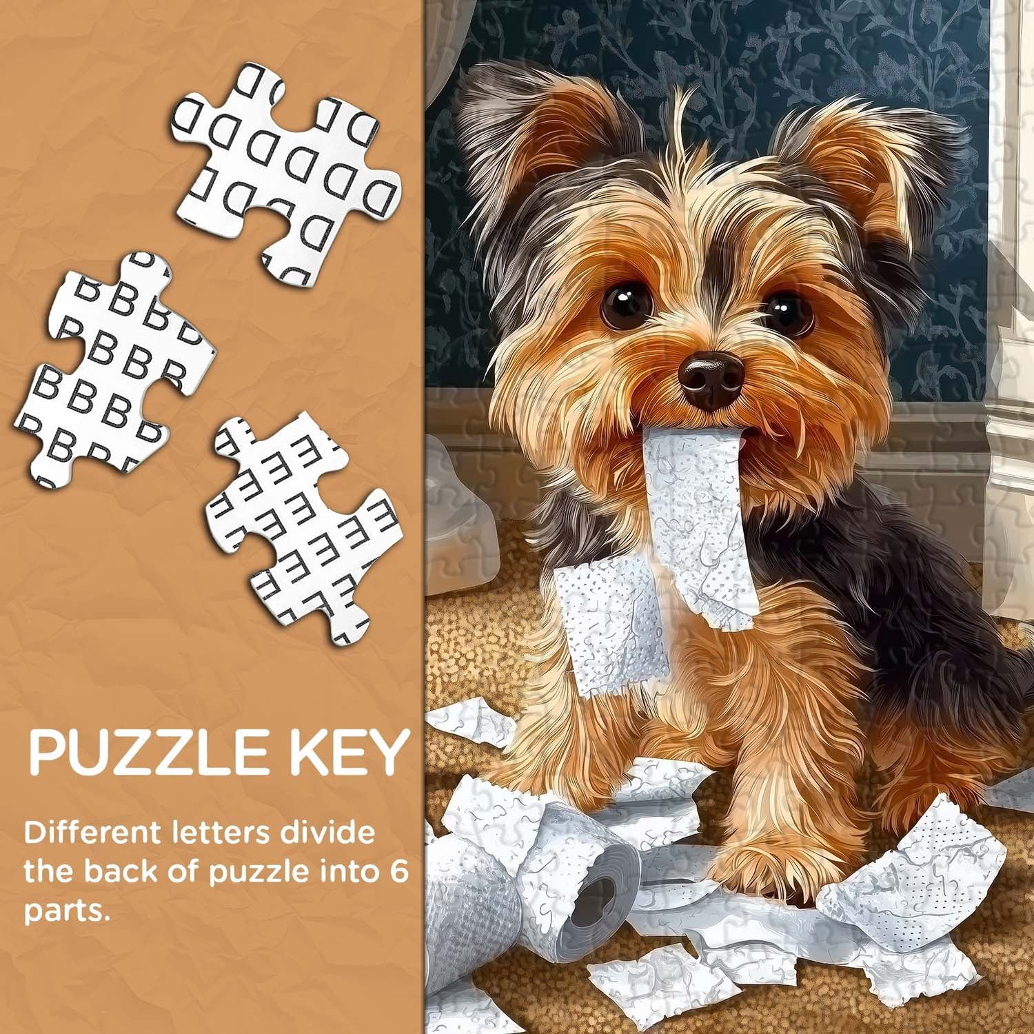 Mischief Maker Yorkie Jigsaw Puzzle 1000 Pieces