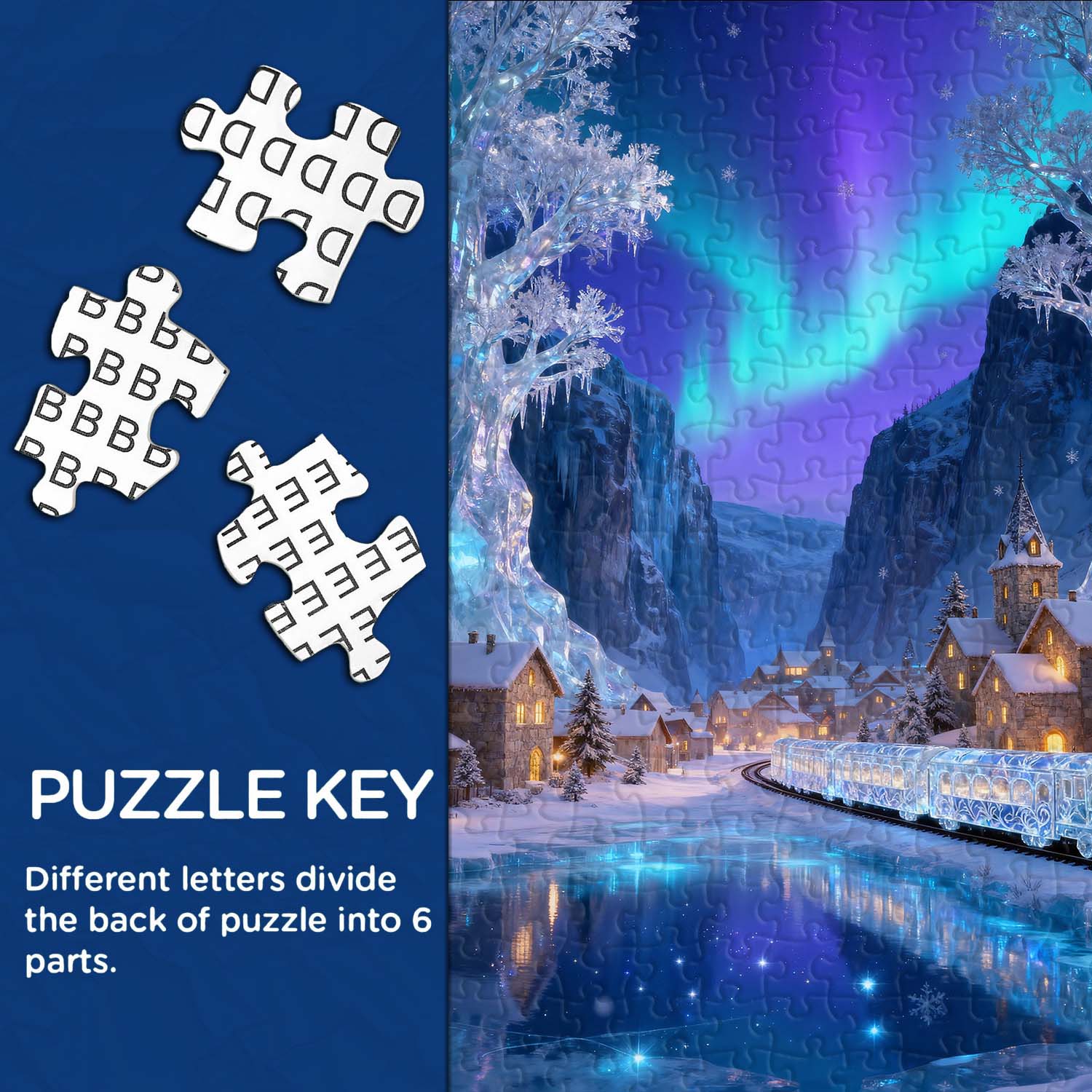 Aurora Crystal Train Jigsaw Puzzle 1000 Pieces