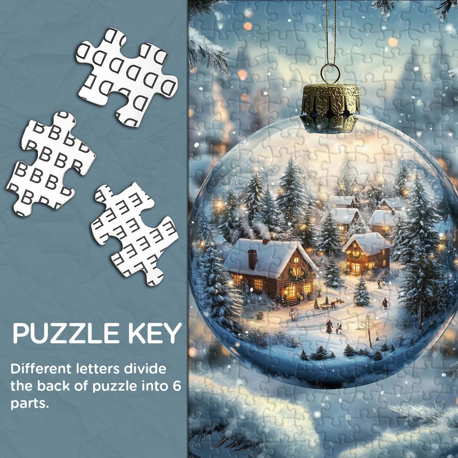 Sparkle Snow Globe Jigsaw Puzzle 1000 Pieces