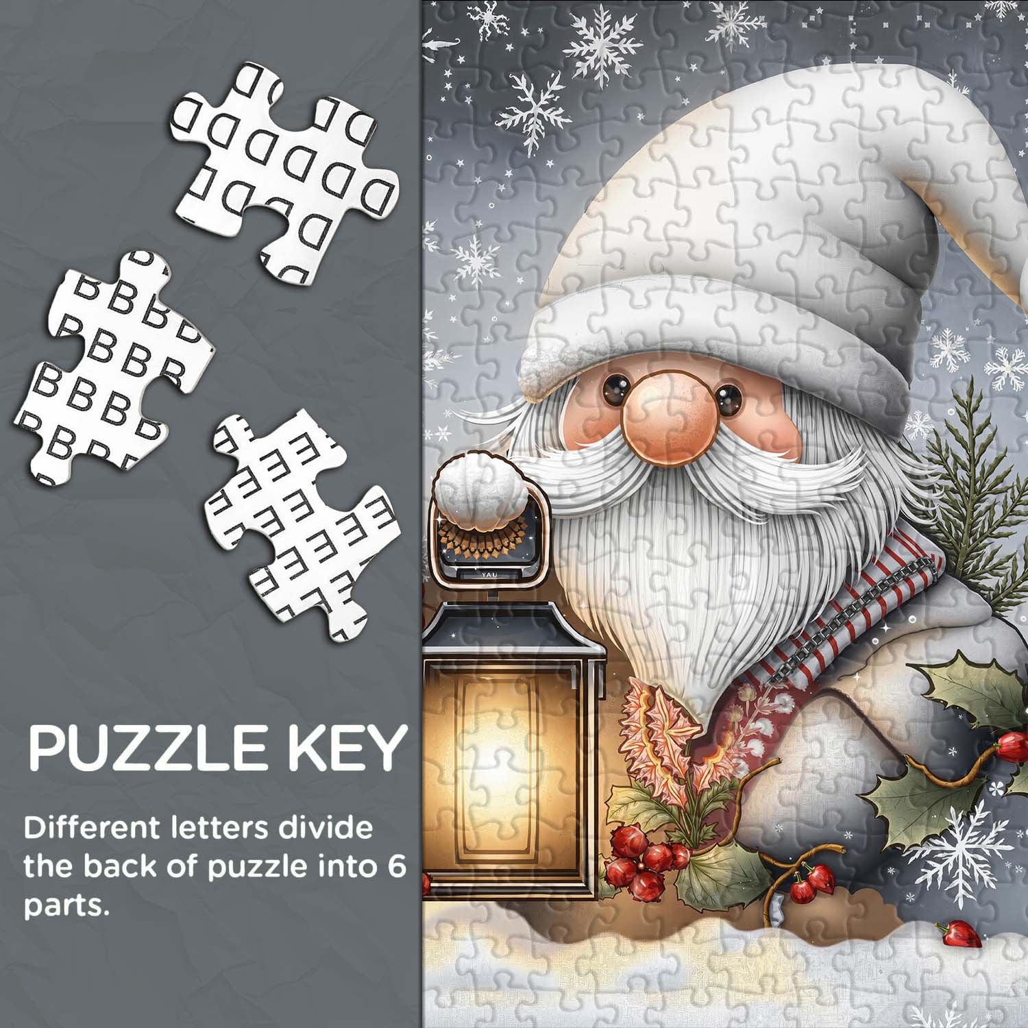 Winter Gnome Jigsaw Puzzle 1000 Pieces