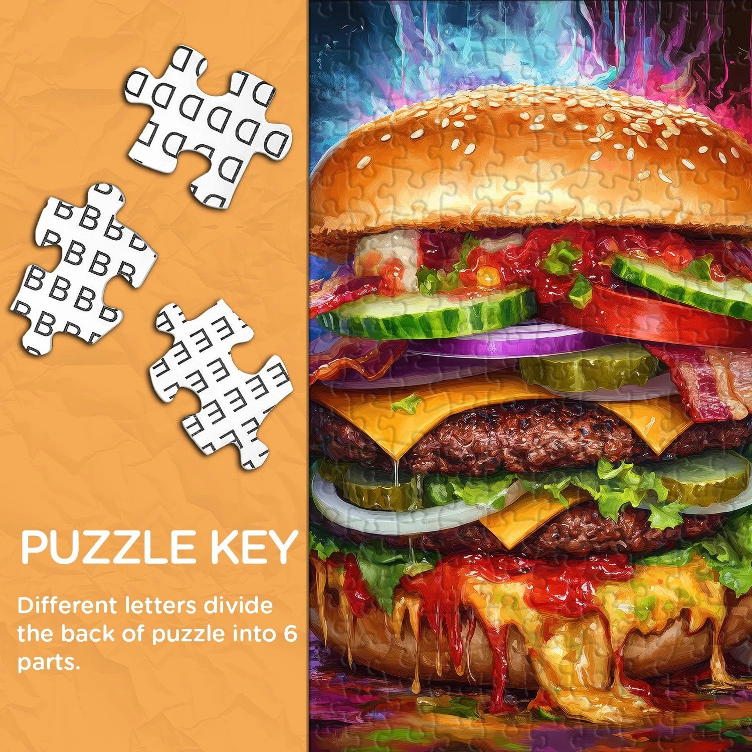 Delicious Hamburger Jigsaw Puzzle 1000 Pieces