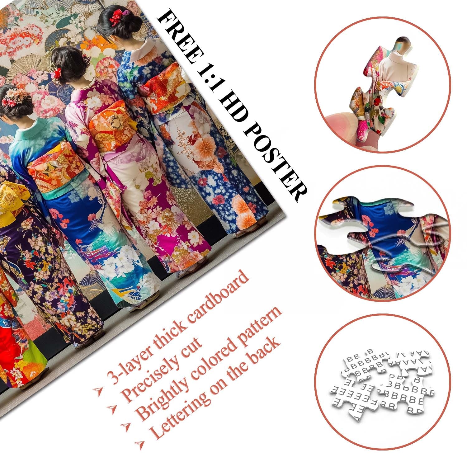 Elegant Kimono Jigsaw Puzzle 1000 Pieces