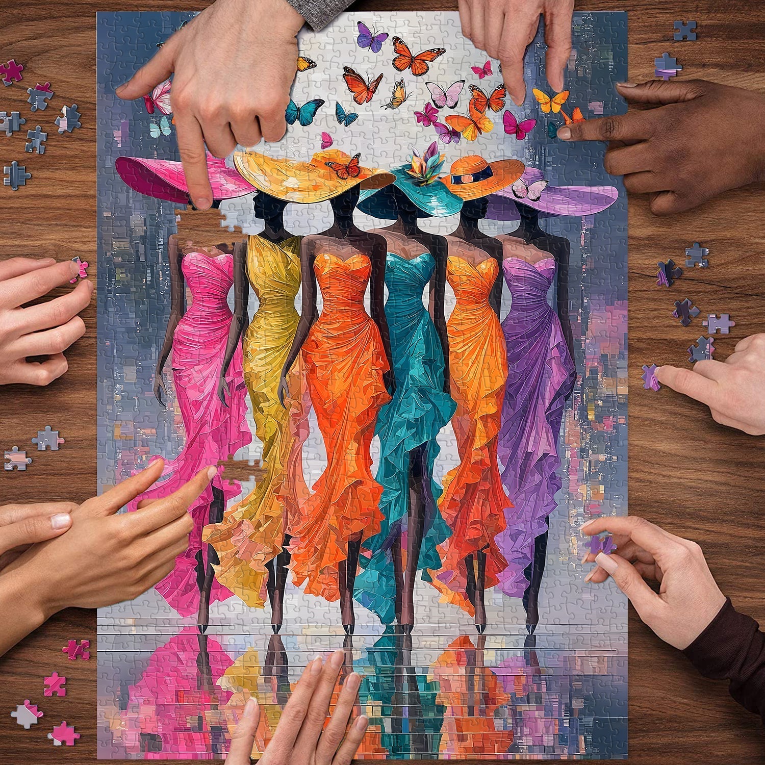 Butterfly And Muse Jigsaw Puzzle 1000 Pieces