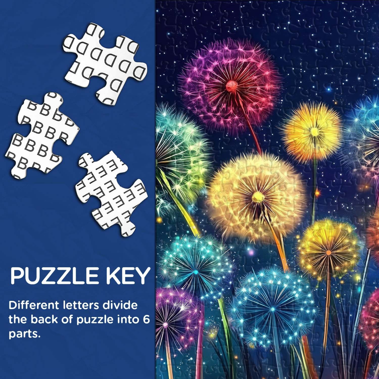 Glowing Dandelion Jigsaw Puzzle 1000 Pieces