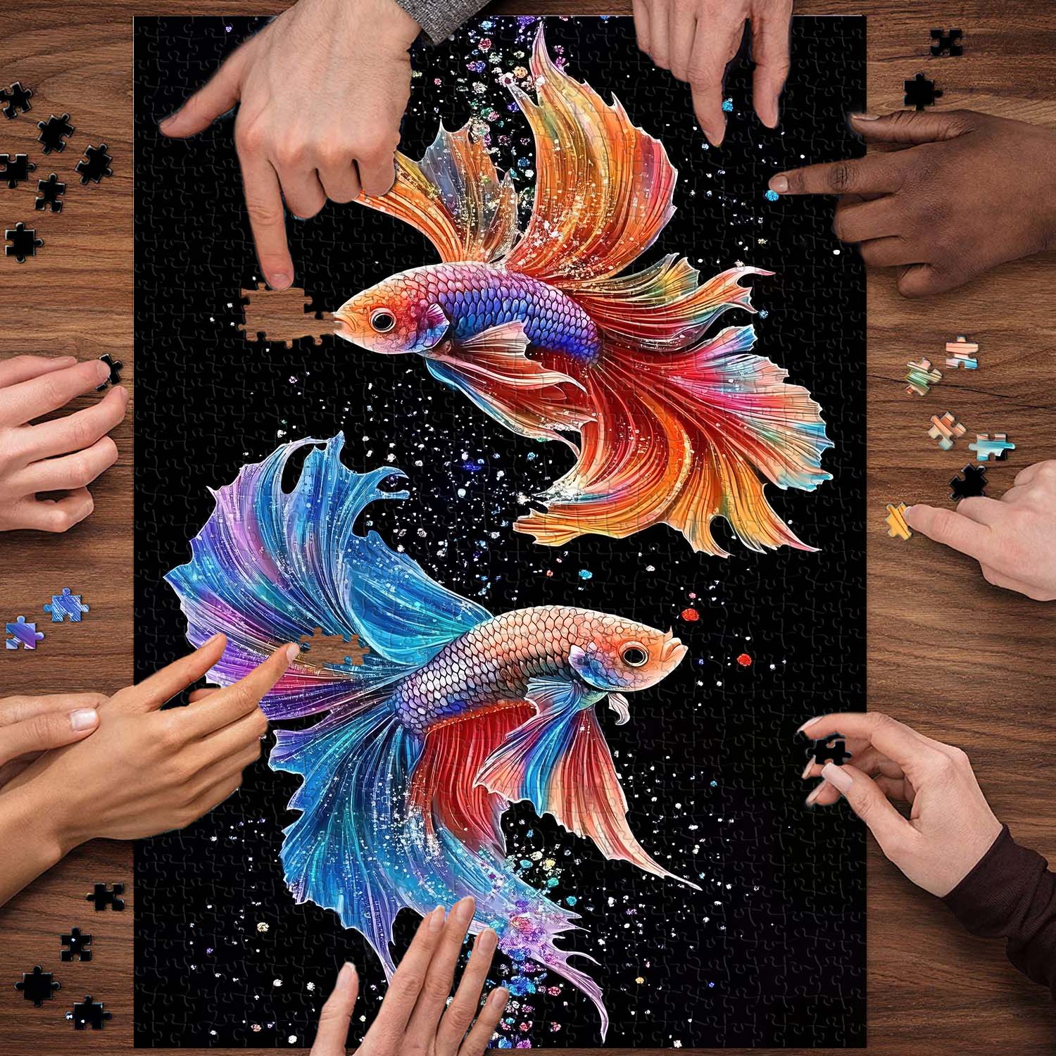 Radiant Watercolor Betta Jigsaw Puzzle 1000 Pieces