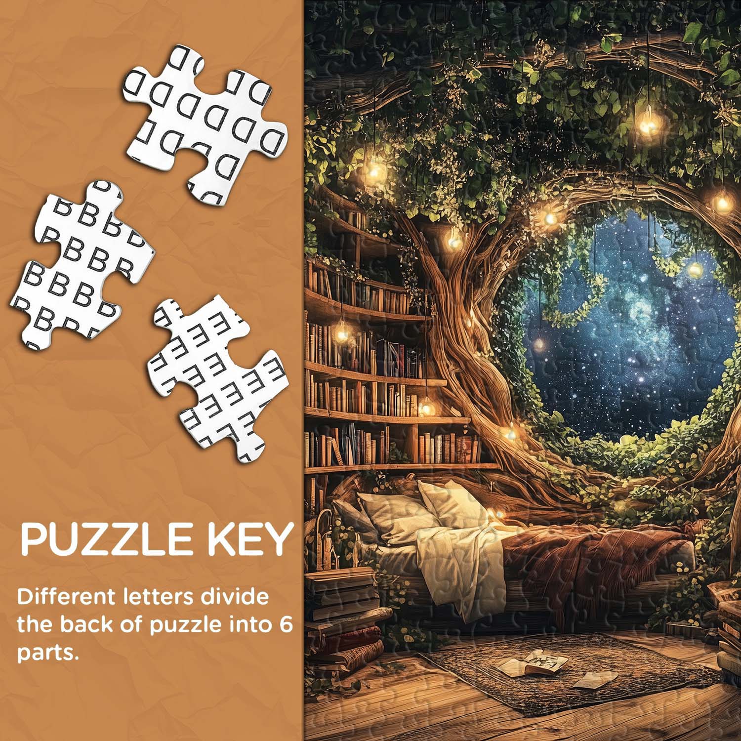 Treehouse Library Jigsaw Puzzle 1000 Pieces